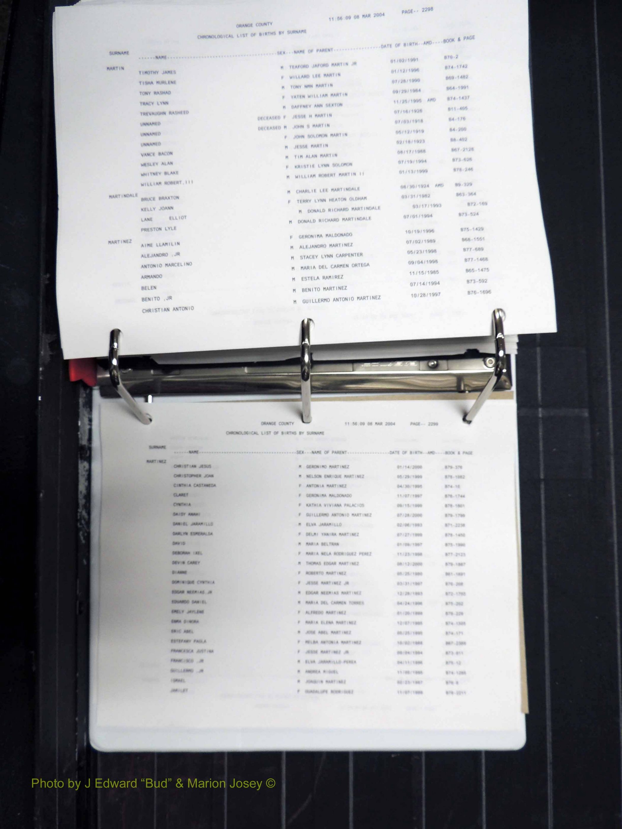 Orange Co, NC, Birth Index, D-M (686).JPG