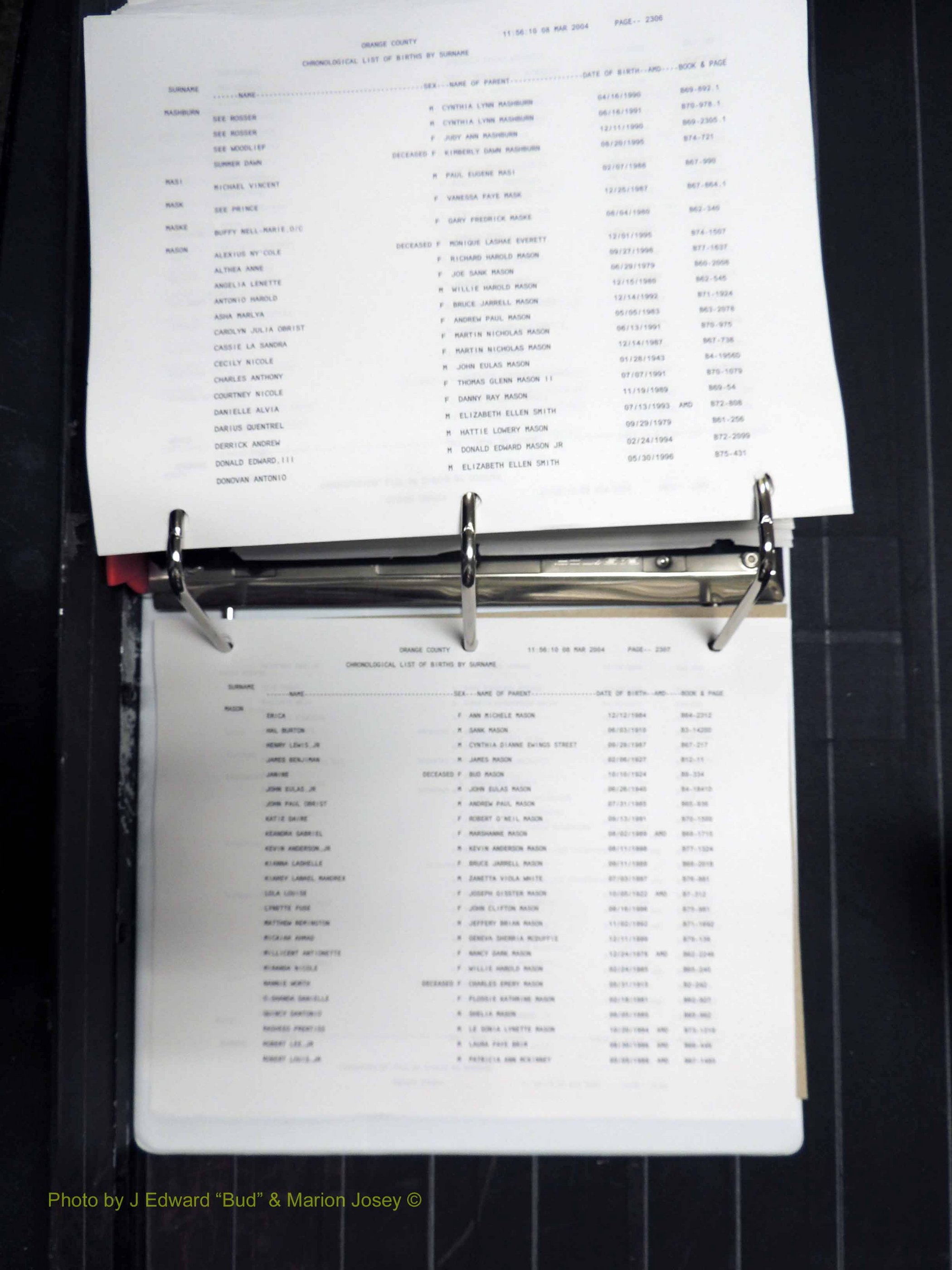 Orange Co, NC, Birth Index, D-M (690).JPG