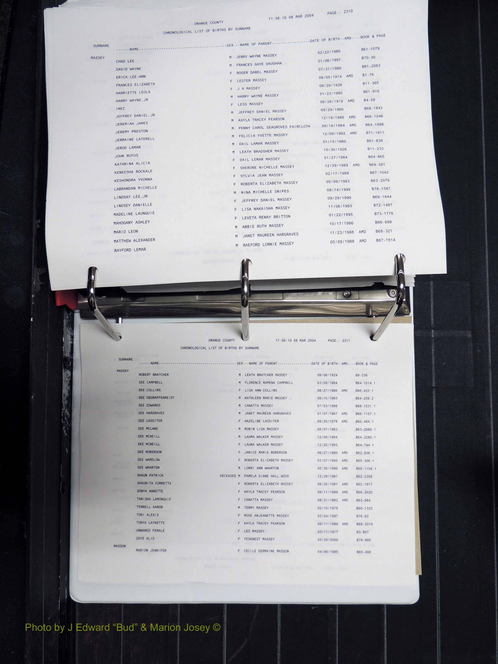 Orange Co, NC, Birth Index, D-M (692).JPG