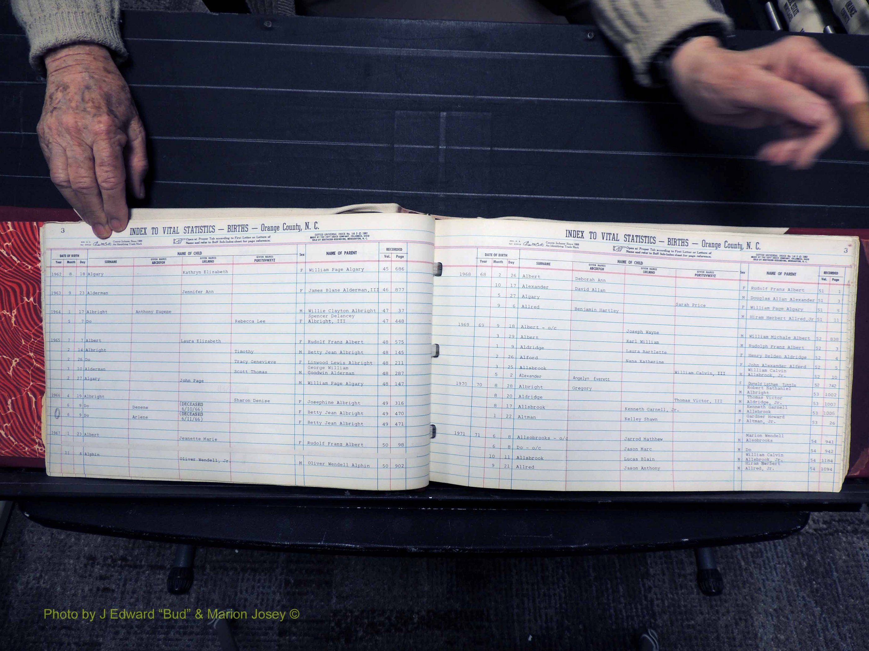 Orange Co, NC, Births, A-B, 1913-1978 (115).JPG