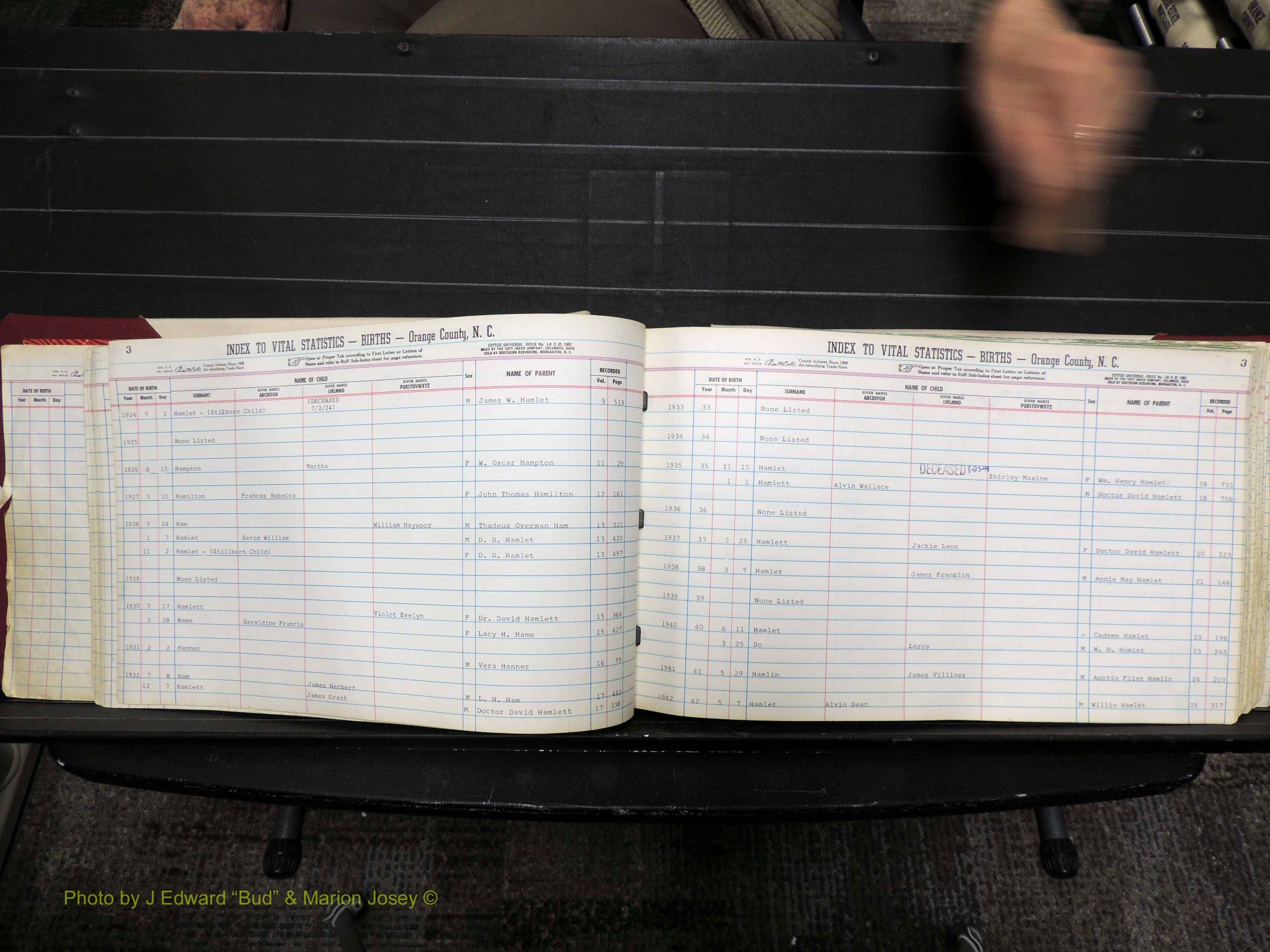 Orange Co, NC, Births, H-K, 1913-1978 (113).JPG
