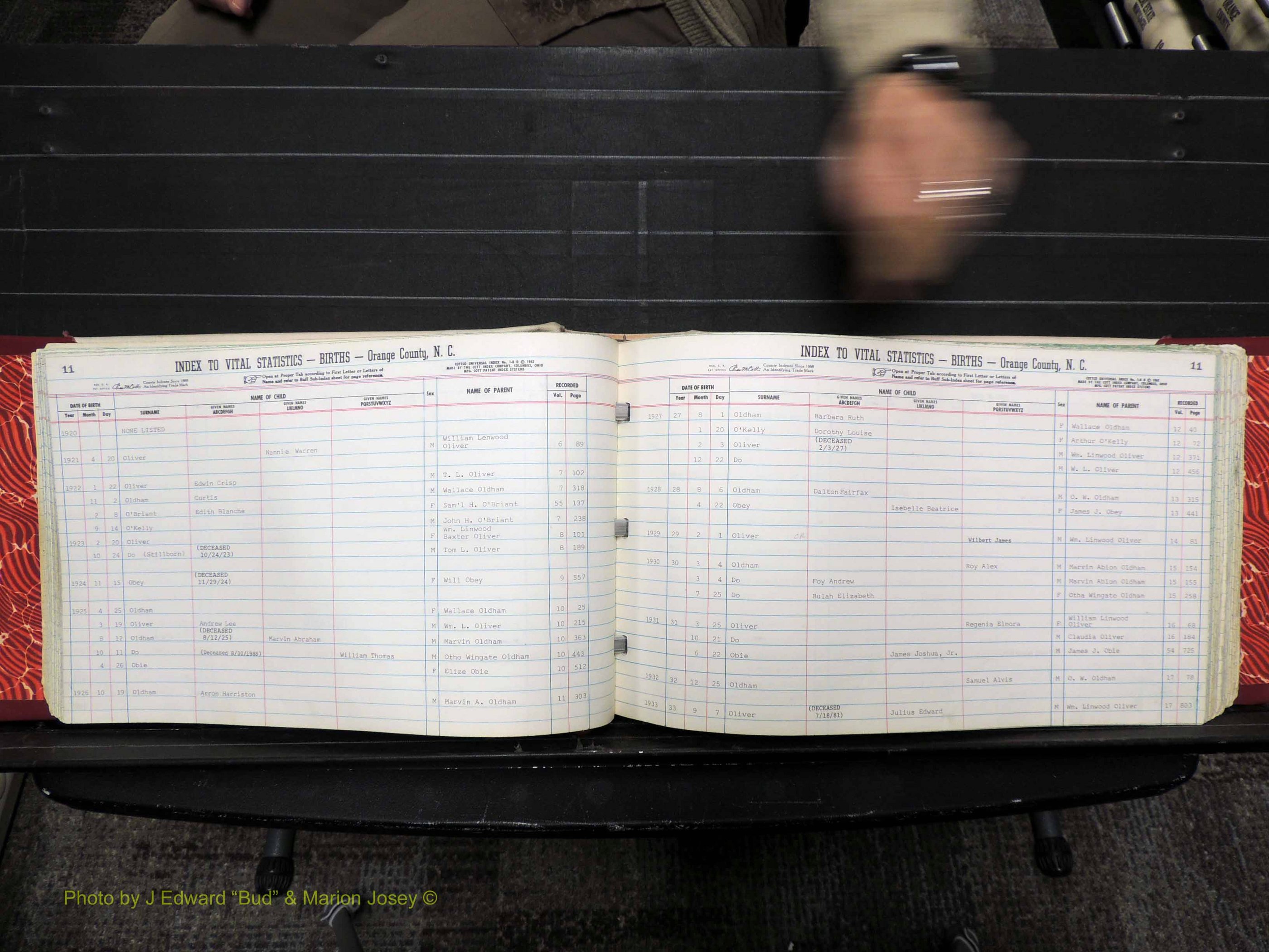 Orange Co, NC, Births, N-R, 1913-1978 (135).JPG