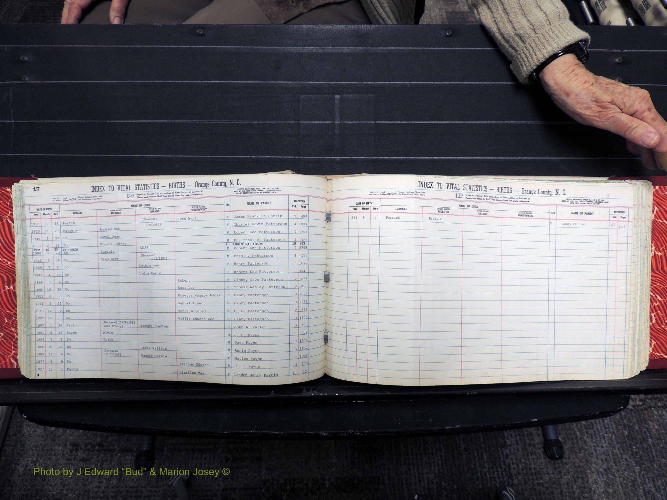 Orange Co, NC, Births, N-R, 1913-1978 (156).JPG