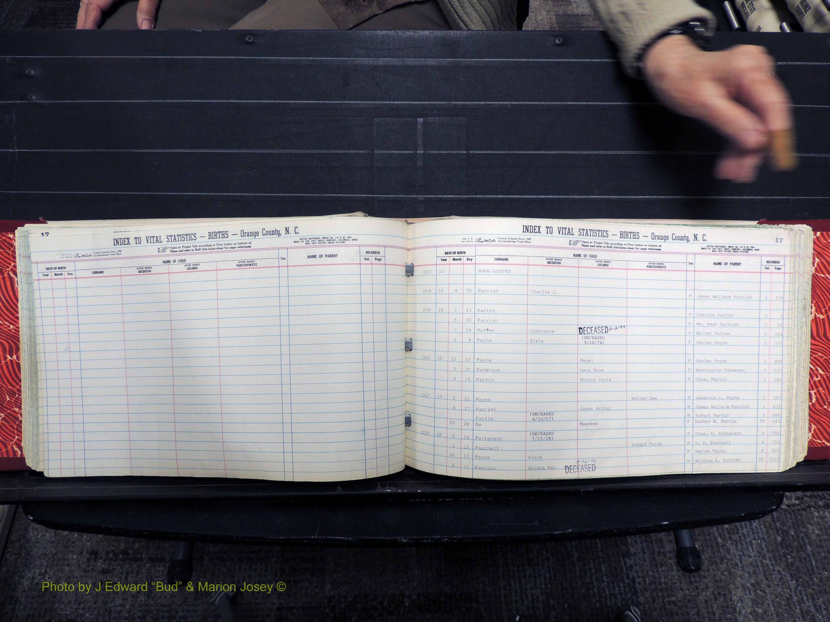 Orange Co, NC, Births, N-R, 1913-1978 (157).JPG