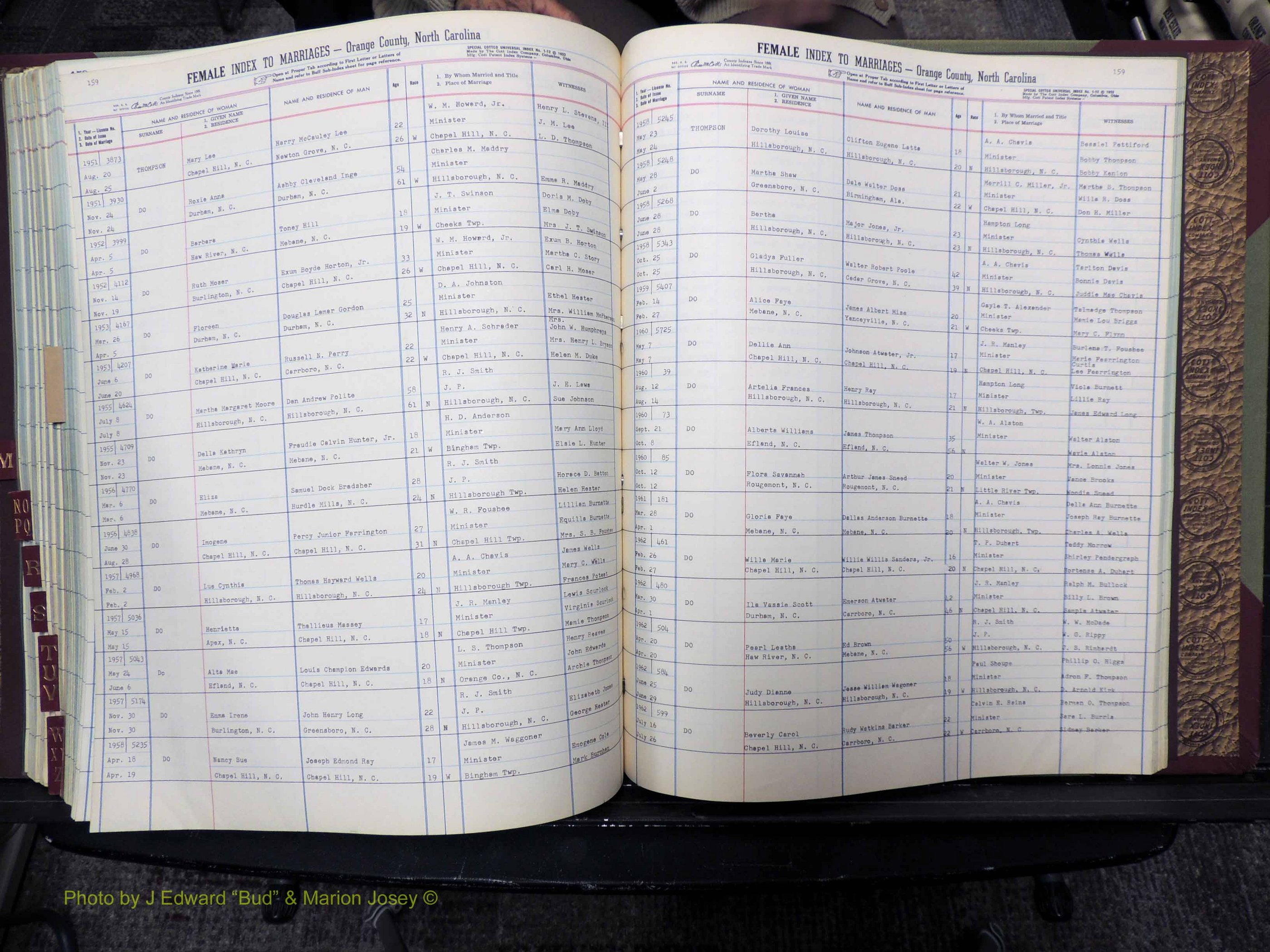 Orange Co, NC, Marriages, Female Index, M-Z, 1911-1964 (278).JPG