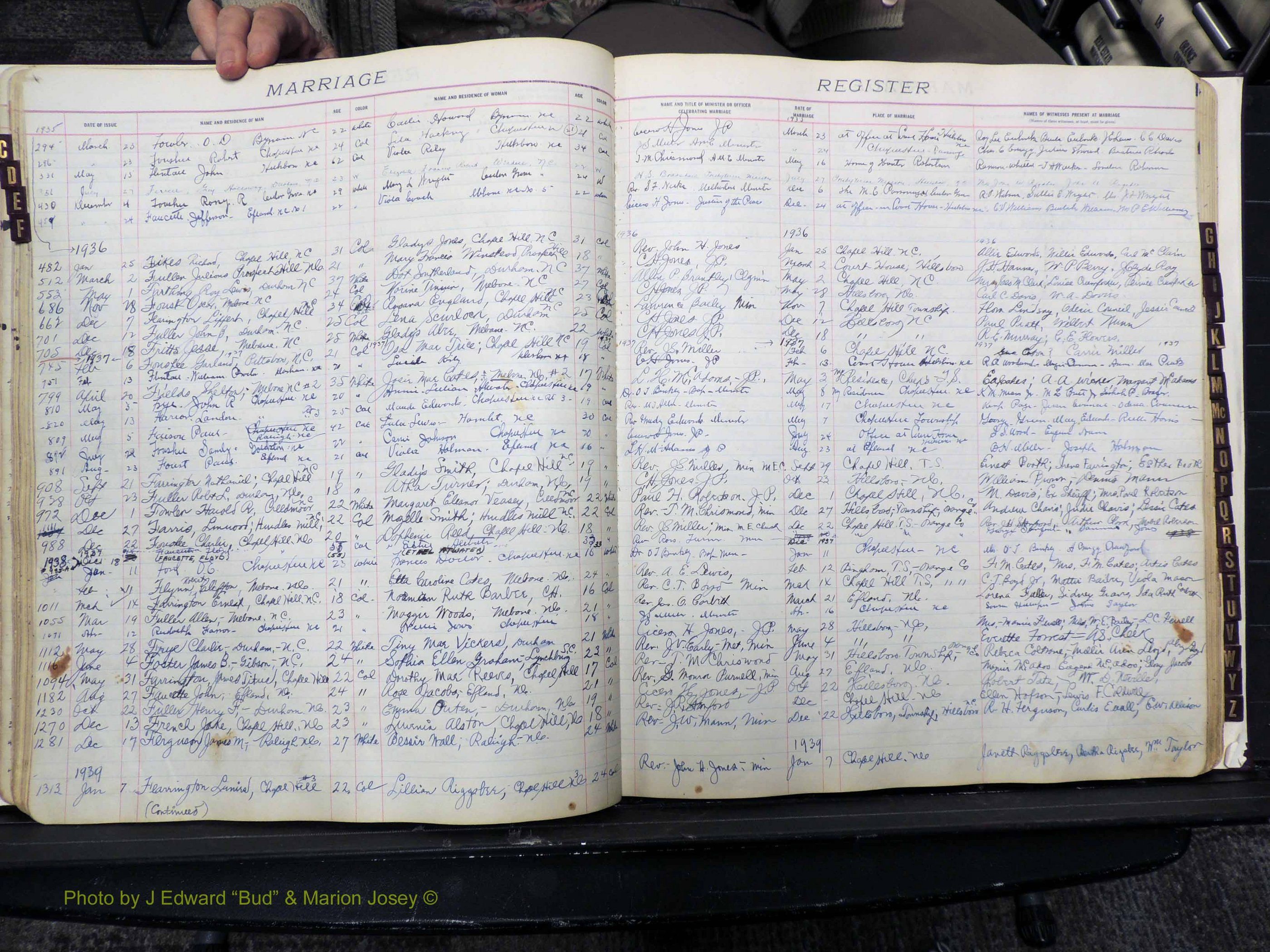 Orange Co, NC, Marriages, Male, 1916-1943 (136).JPG