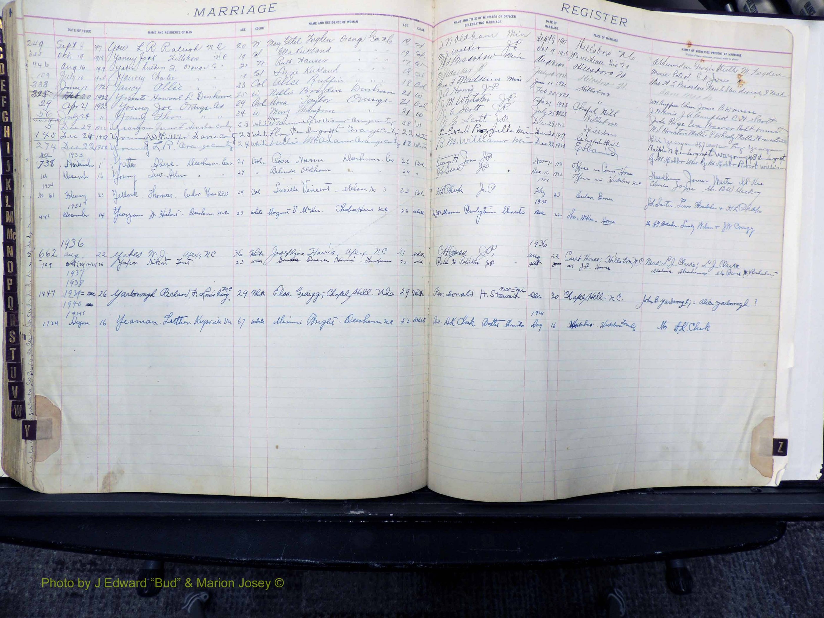 Orange Co, NC, Marriages, Male, 1916-1943 (220).JPG