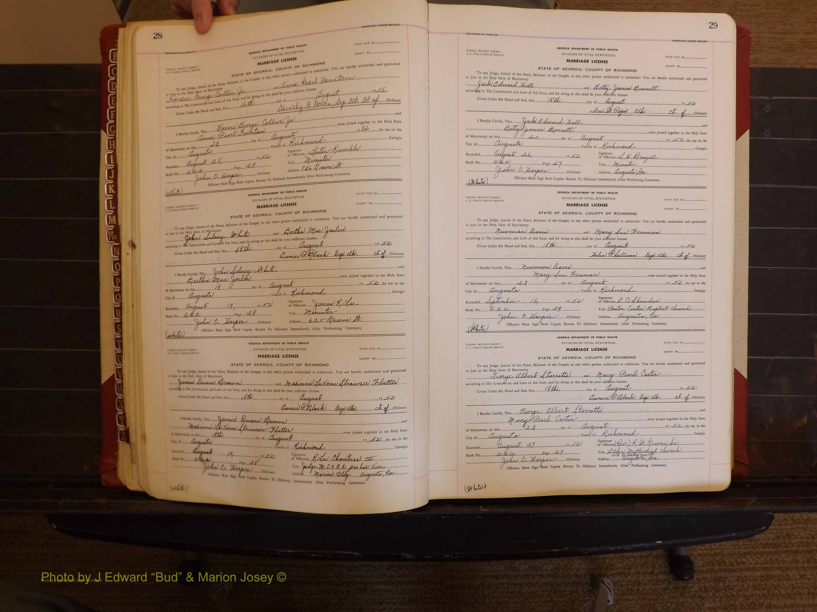 Richmond Marriages, AAA, 1952-1953 P 028-029.JPG