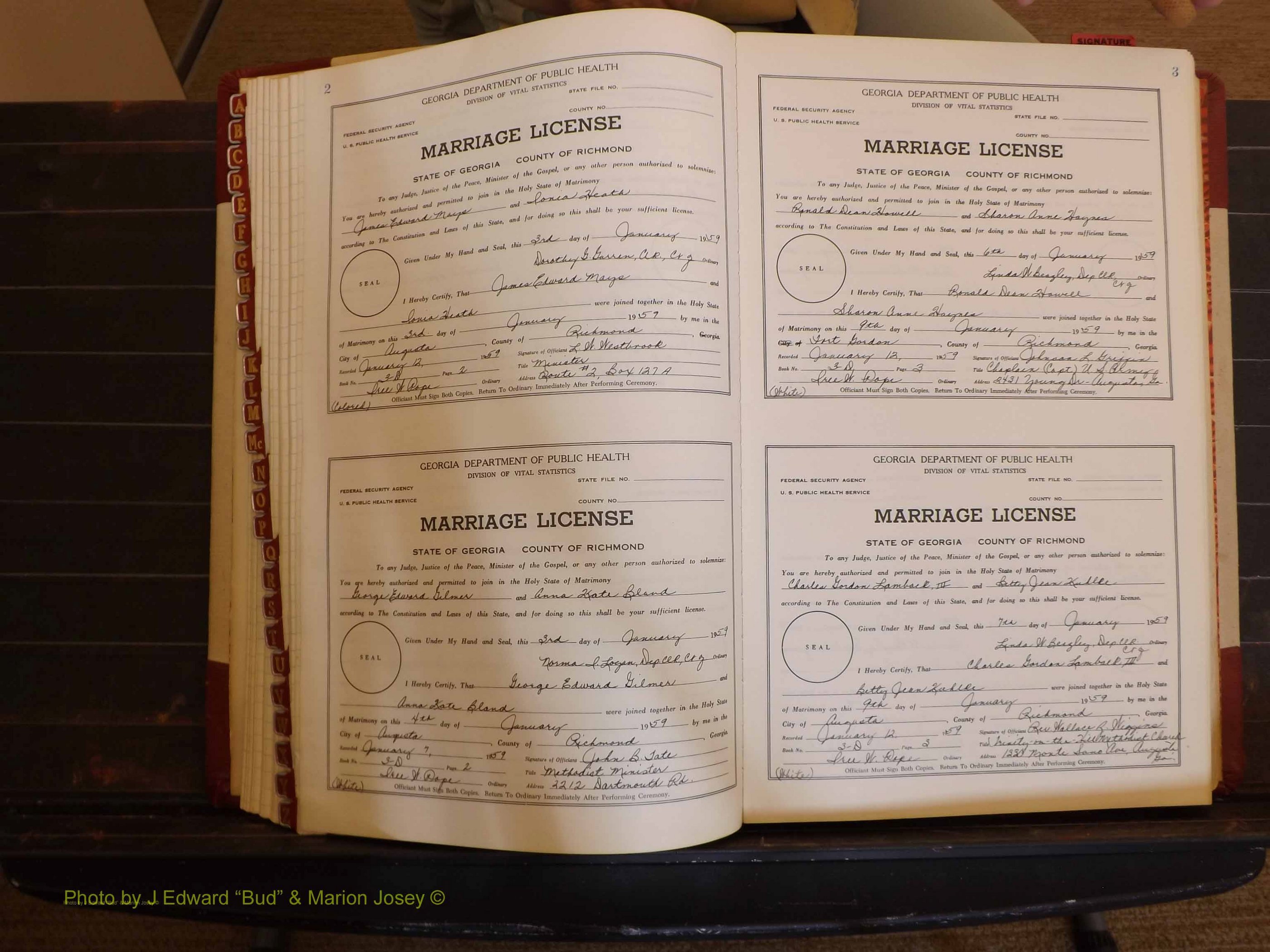 Richmond Marriages, 3D, 1959-1960 P 002-003.JPG