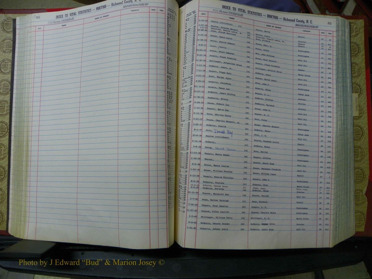 Richmond Births, A-Z, 1914-1945 359.JPG