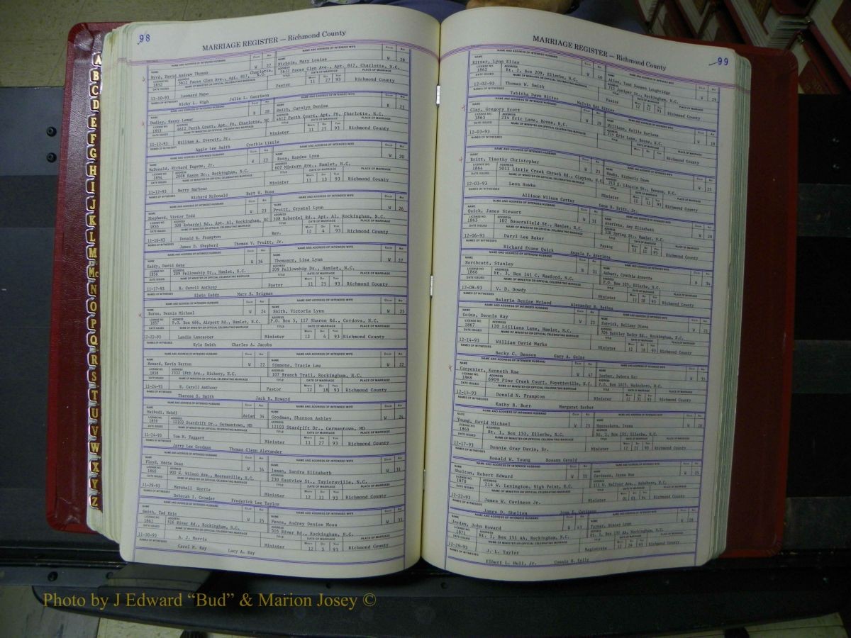 Richmond Marriages, 1938-1995 626.JPG