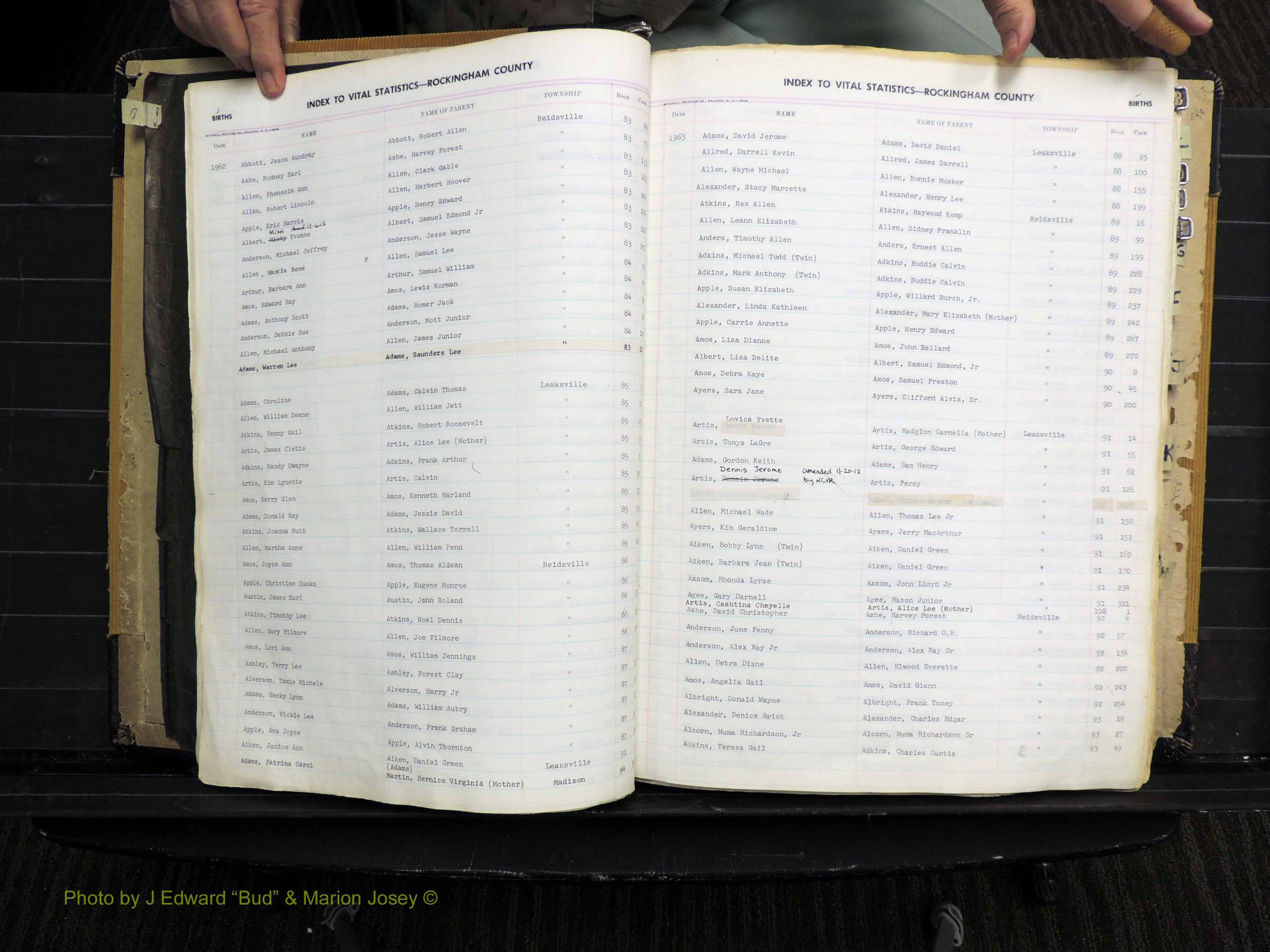 Rockingham Co, NC, Births, 1949-1967 (111).JPG