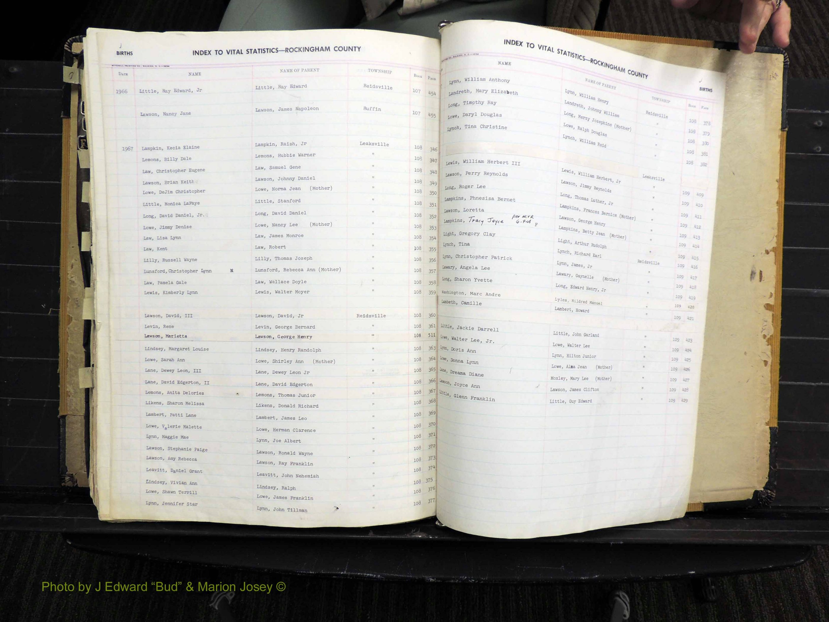 Rockingham Co, NC, Births, 1949-1967 (348).JPG