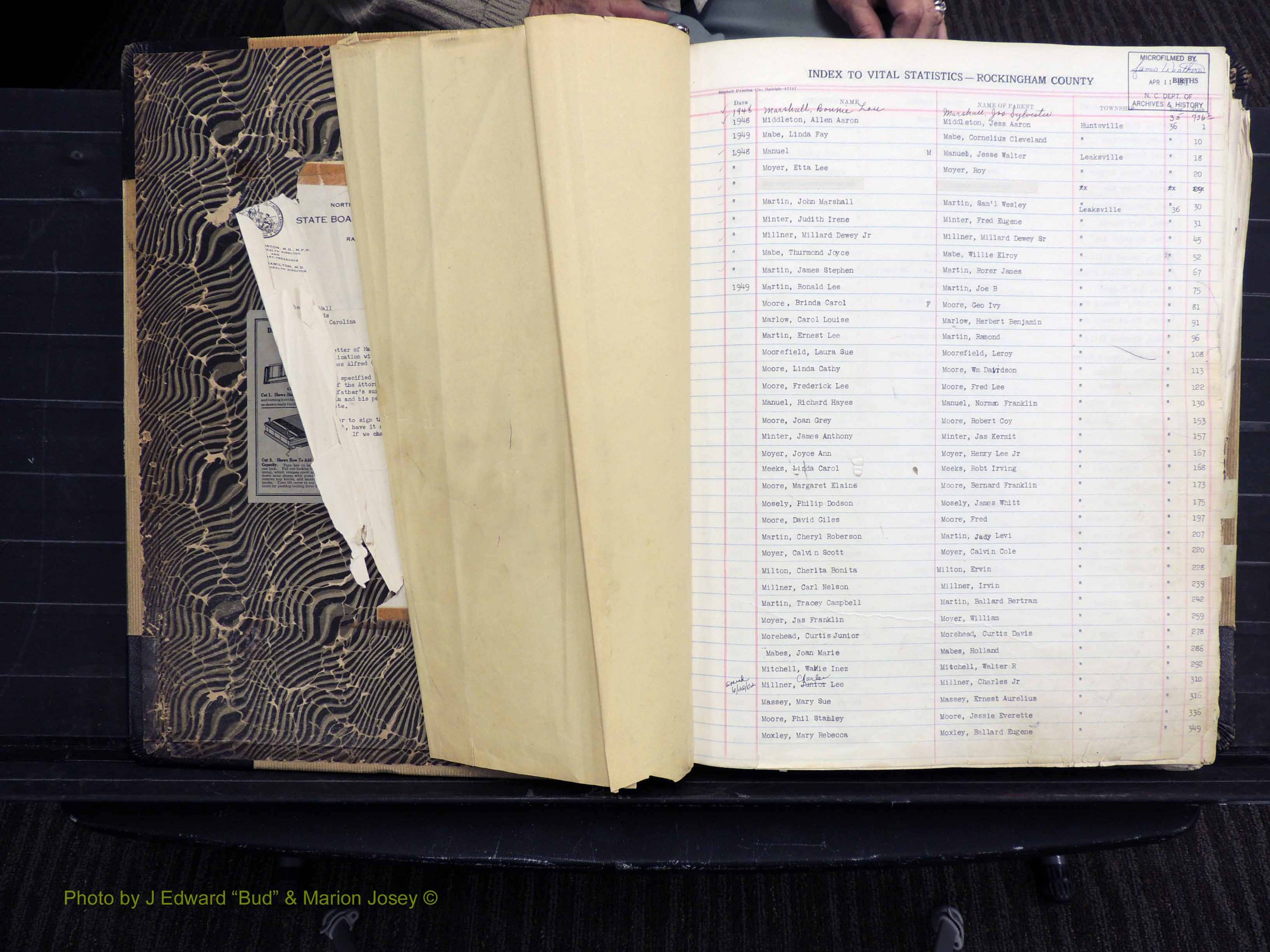Rockingham Co, NC, Births, Mc-Z, 1949-1967 (101).JPG