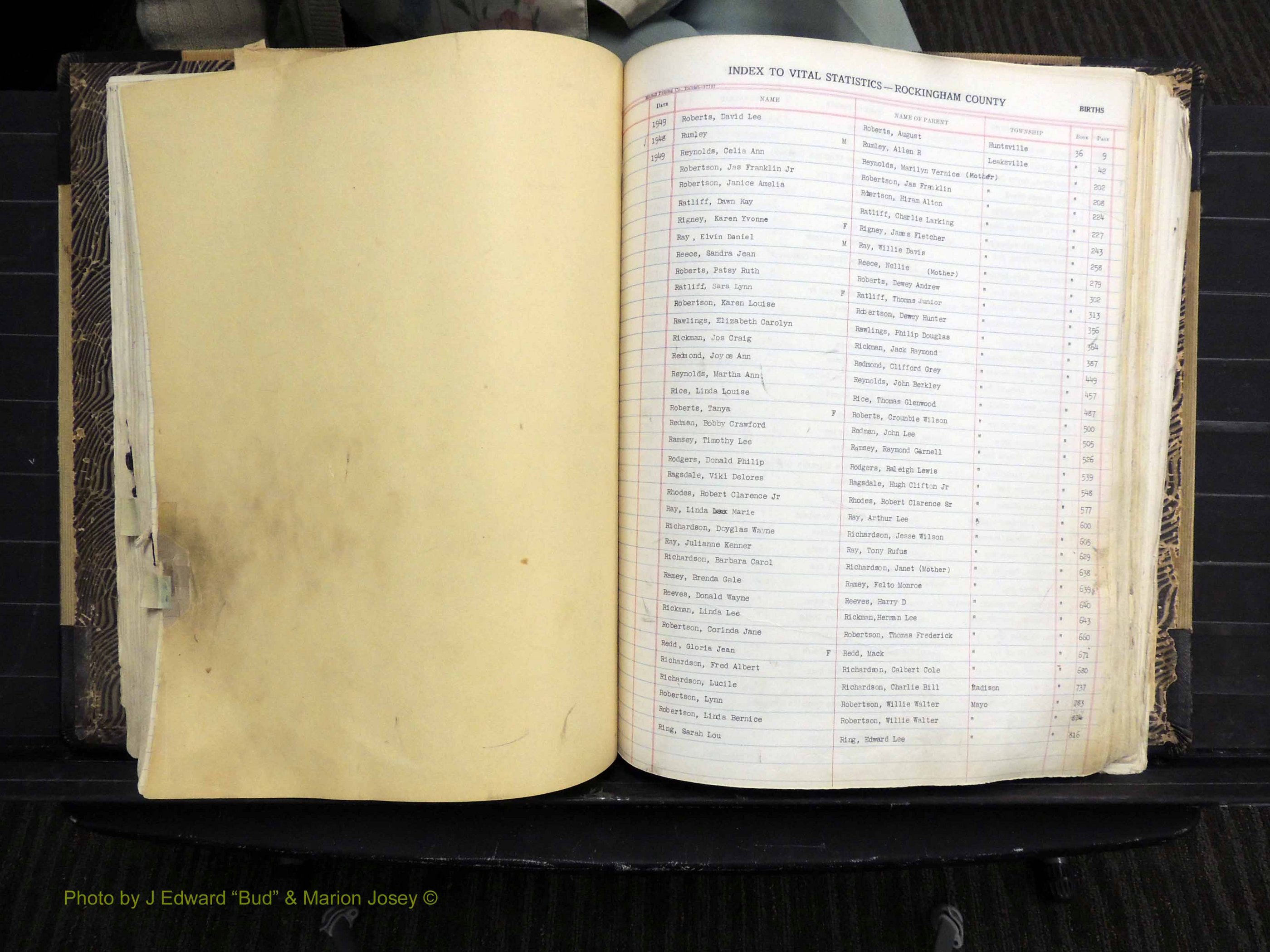 Rockingham Co, NC, Births, Mc-Z, 1949-1967 (190).JPG