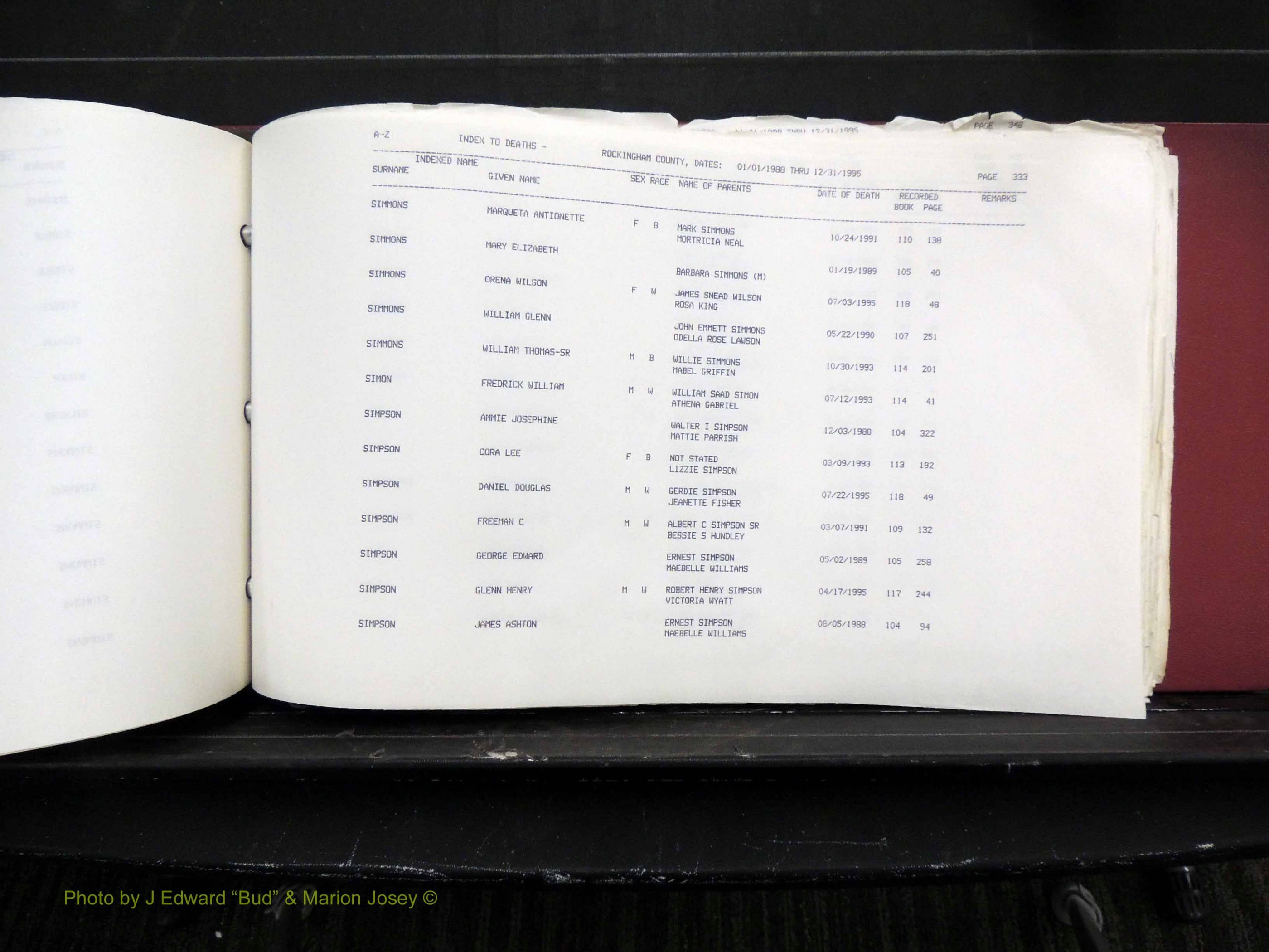 Rockingham Co, NC, Marriages, Births & Deaths 10397.JPG