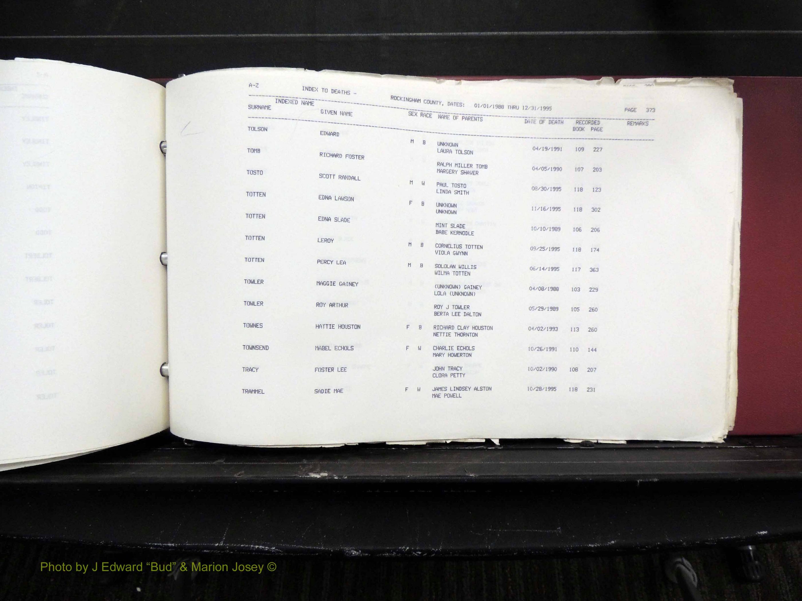 Rockingham Co, NC, Marriages, Births & Deaths 10437.JPG