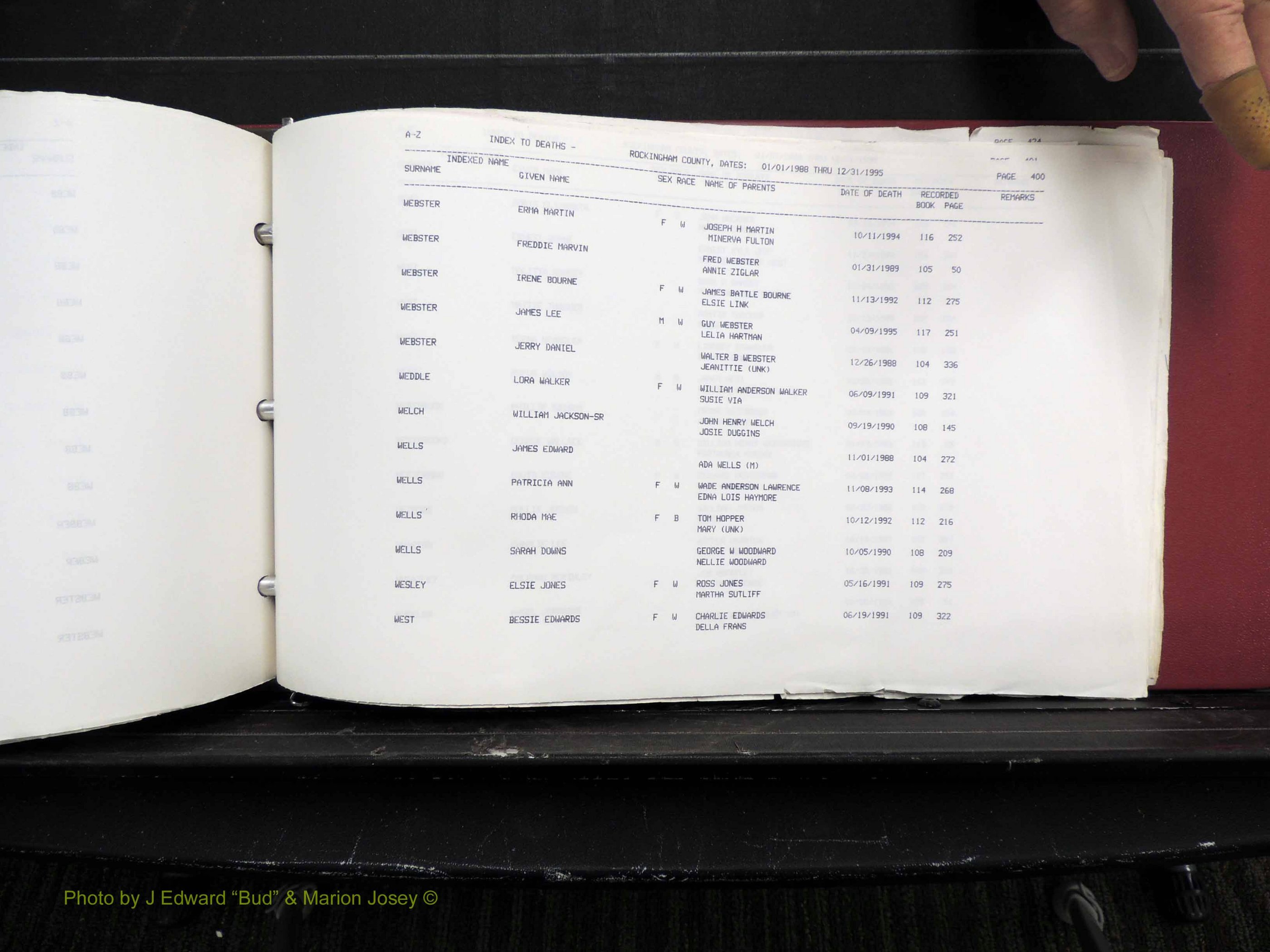 Rockingham Co, NC, Marriages, Births & Deaths 10464.JPG