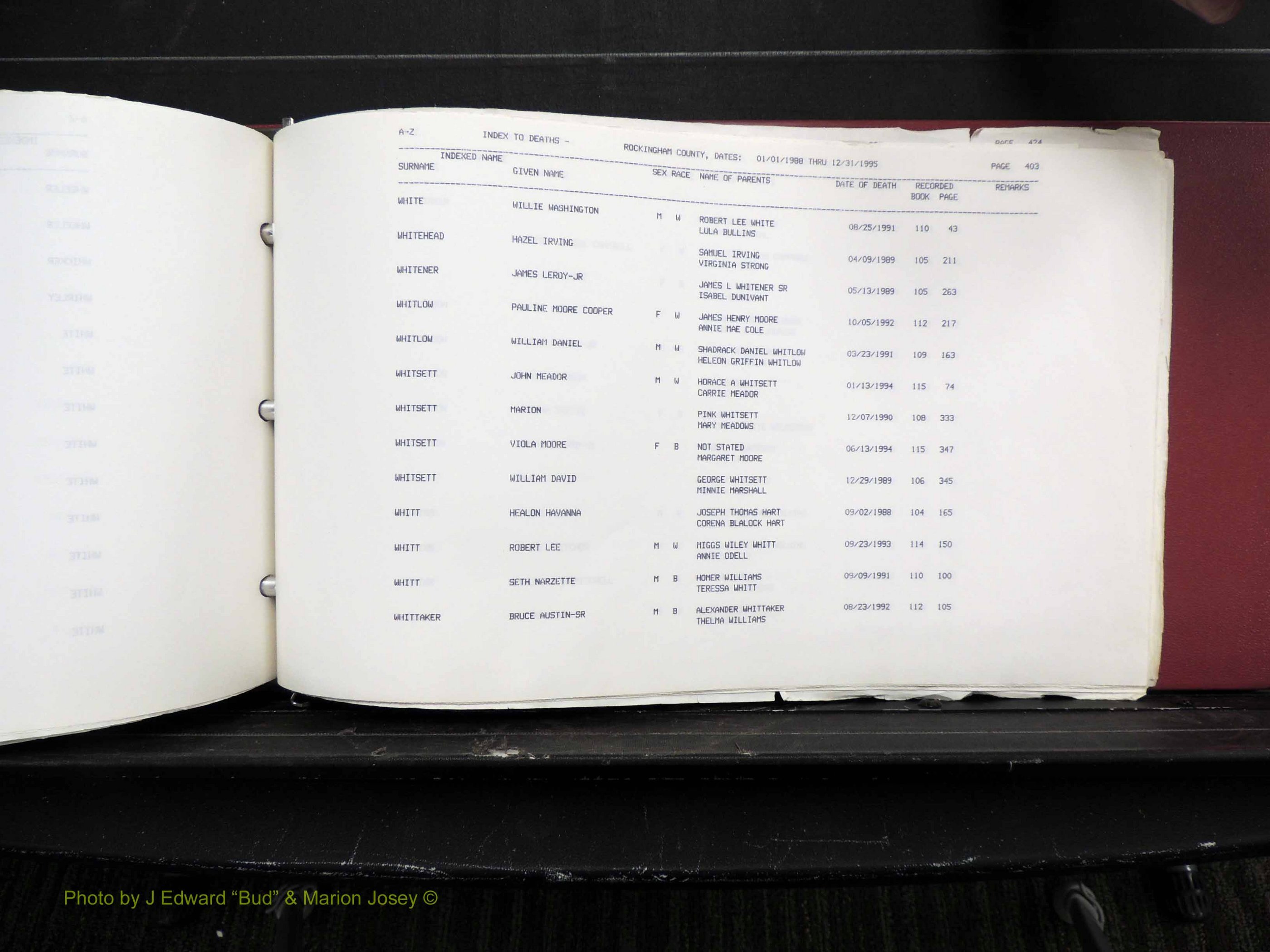 Rockingham Co, NC, Marriages, Births & Deaths 10467.JPG