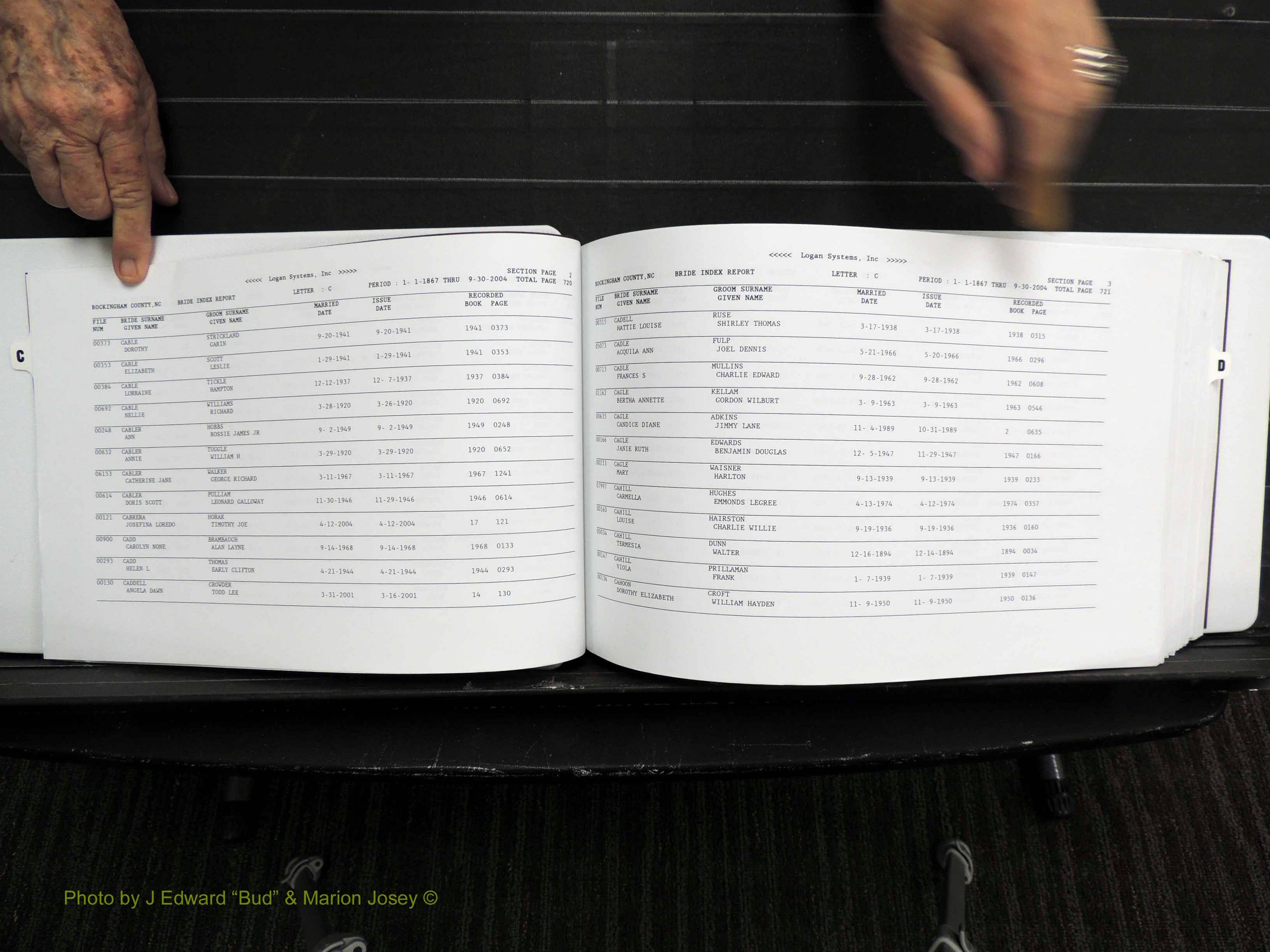 Rockingham Co, NC, Marriages, Female, C-D, 1867-2004 (102).JPG