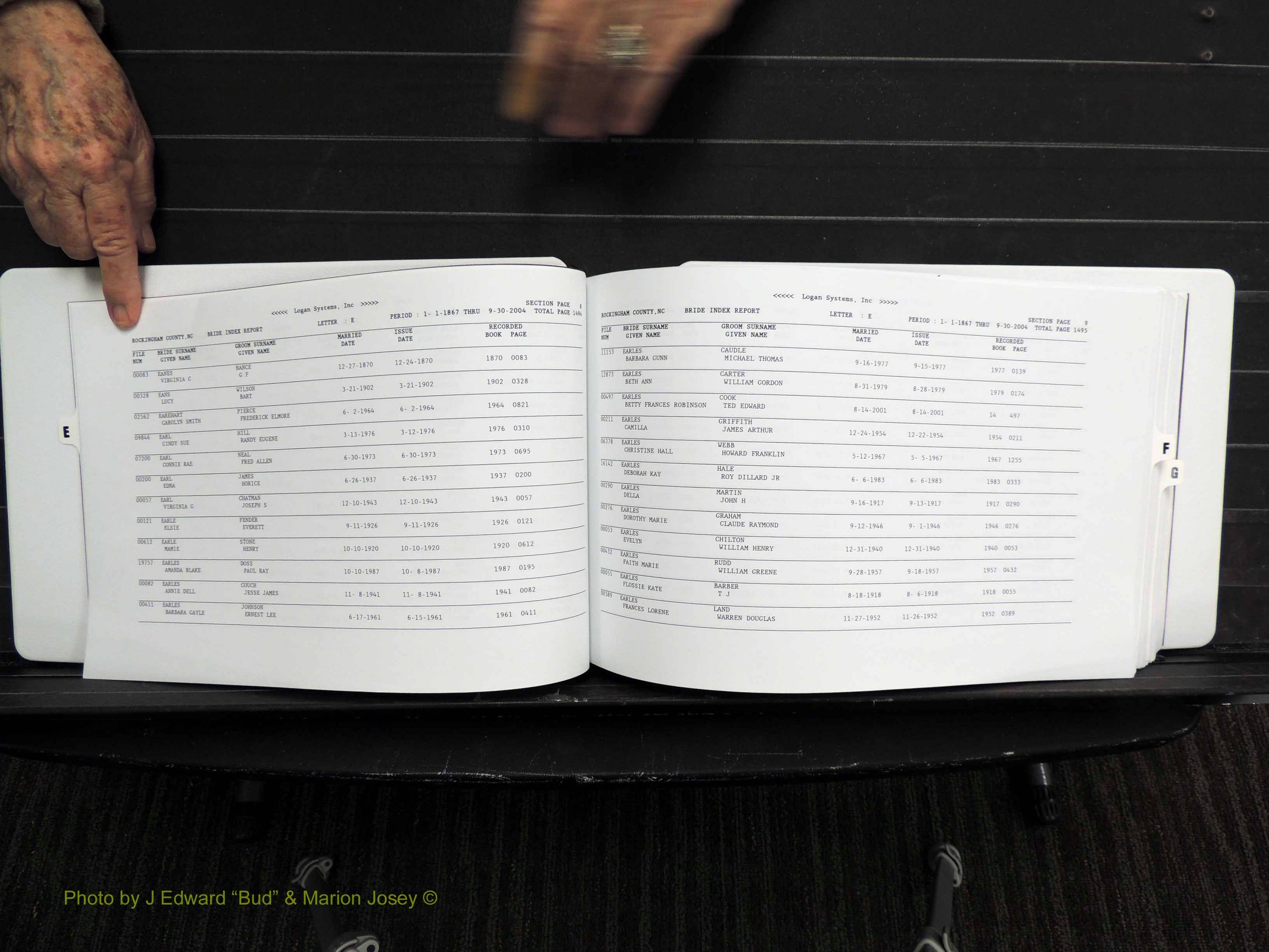 Rockingham Co, NC, Marriages, Female, E-G, 1867-2004 (105).JPG