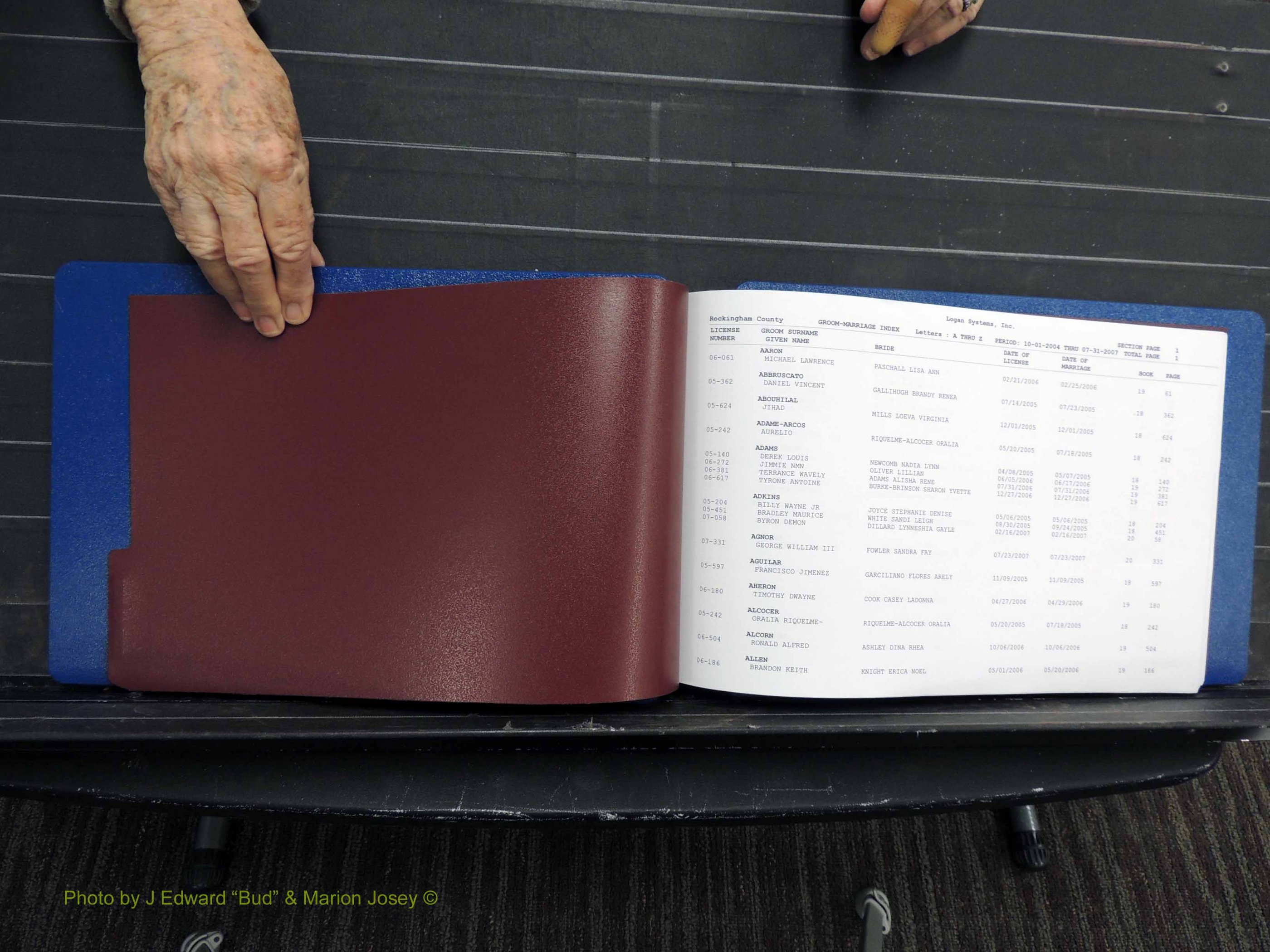 Rockingham Co, NC, Marriages, Male, A-Z, 2004-2012 (101).JPG
