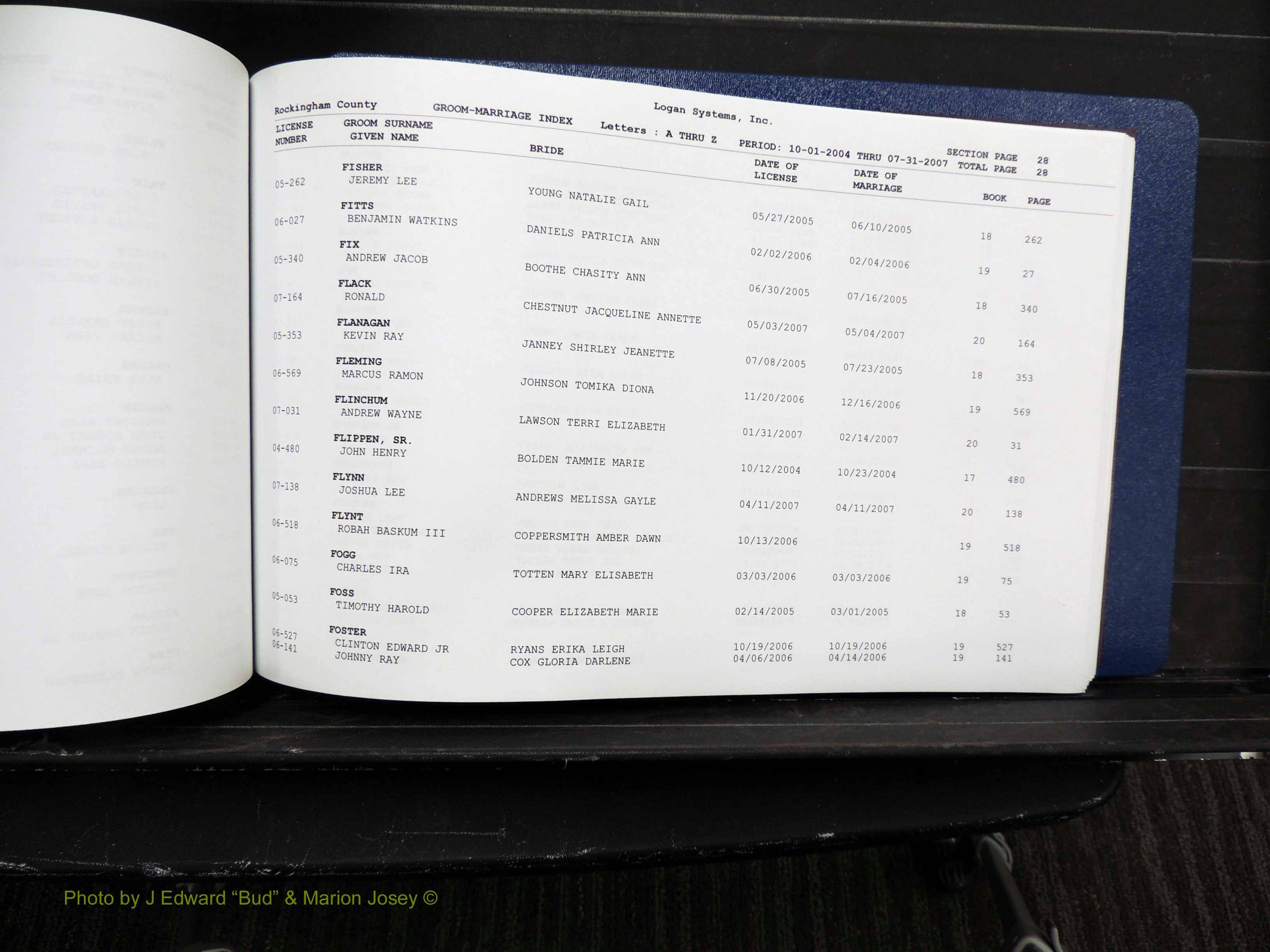 Rockingham Co, NC, Marriages, Male, A-Z, 2004-2012 (130).JPG