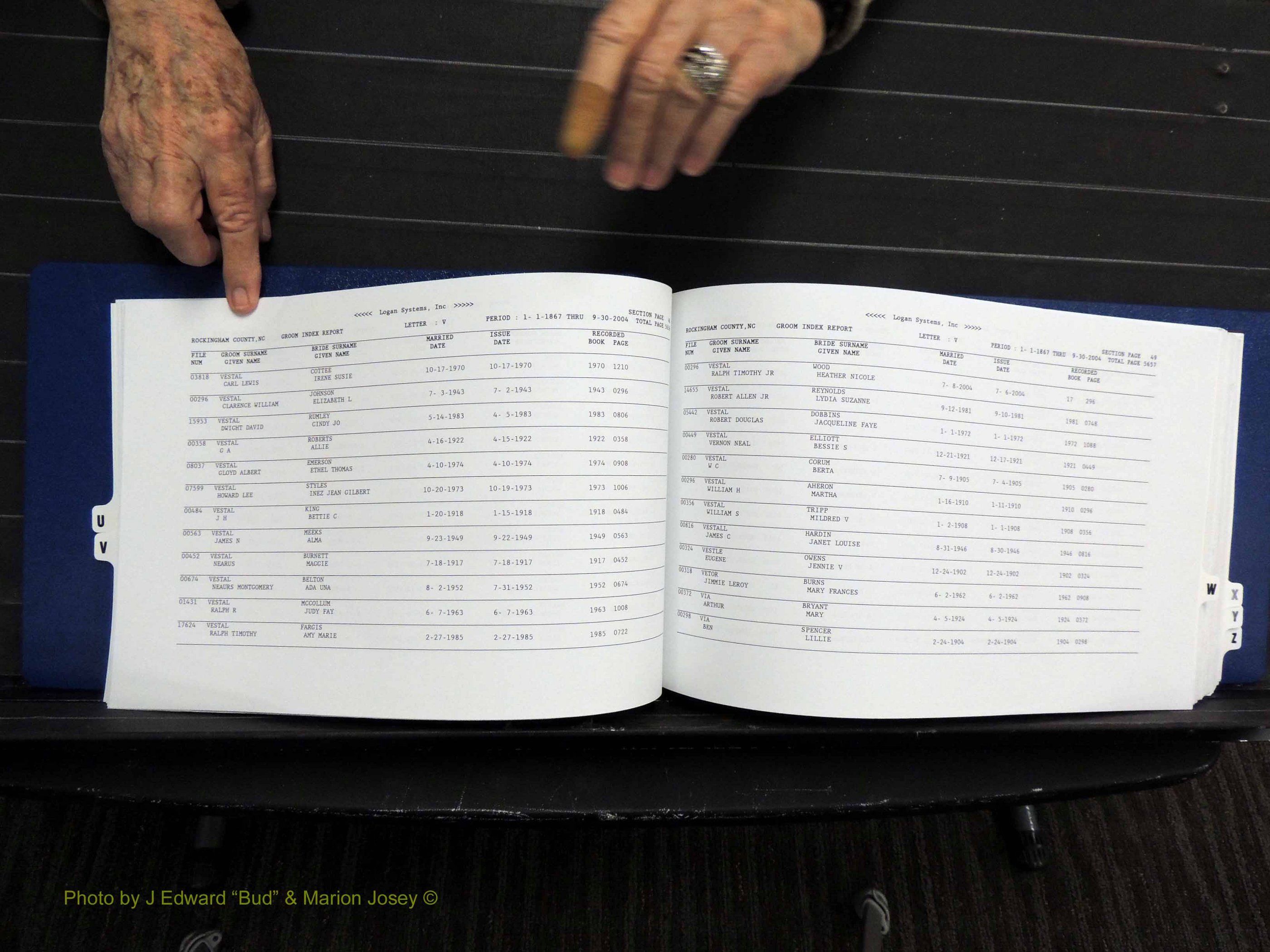 Rockingham Co, NC, Marriages, Male, U-Z, 1867-2004 (131).JPG