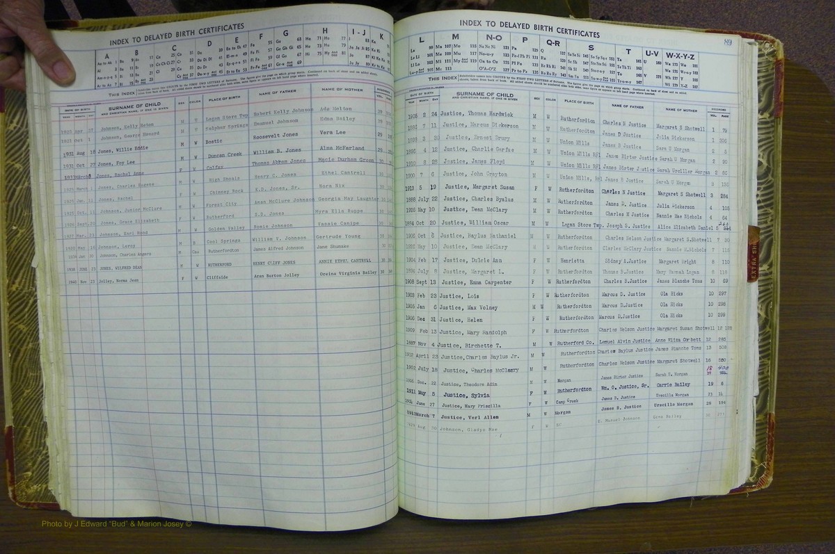 Rutherford Co, NC, Births, Delayed (103).JPG