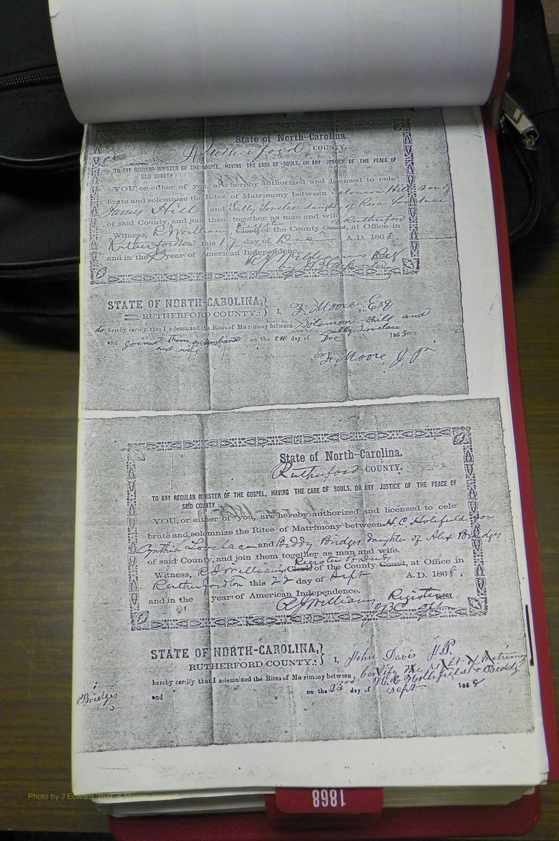 Rutherford Co, NC, Marriages 1865 - 1867 (100).JPG