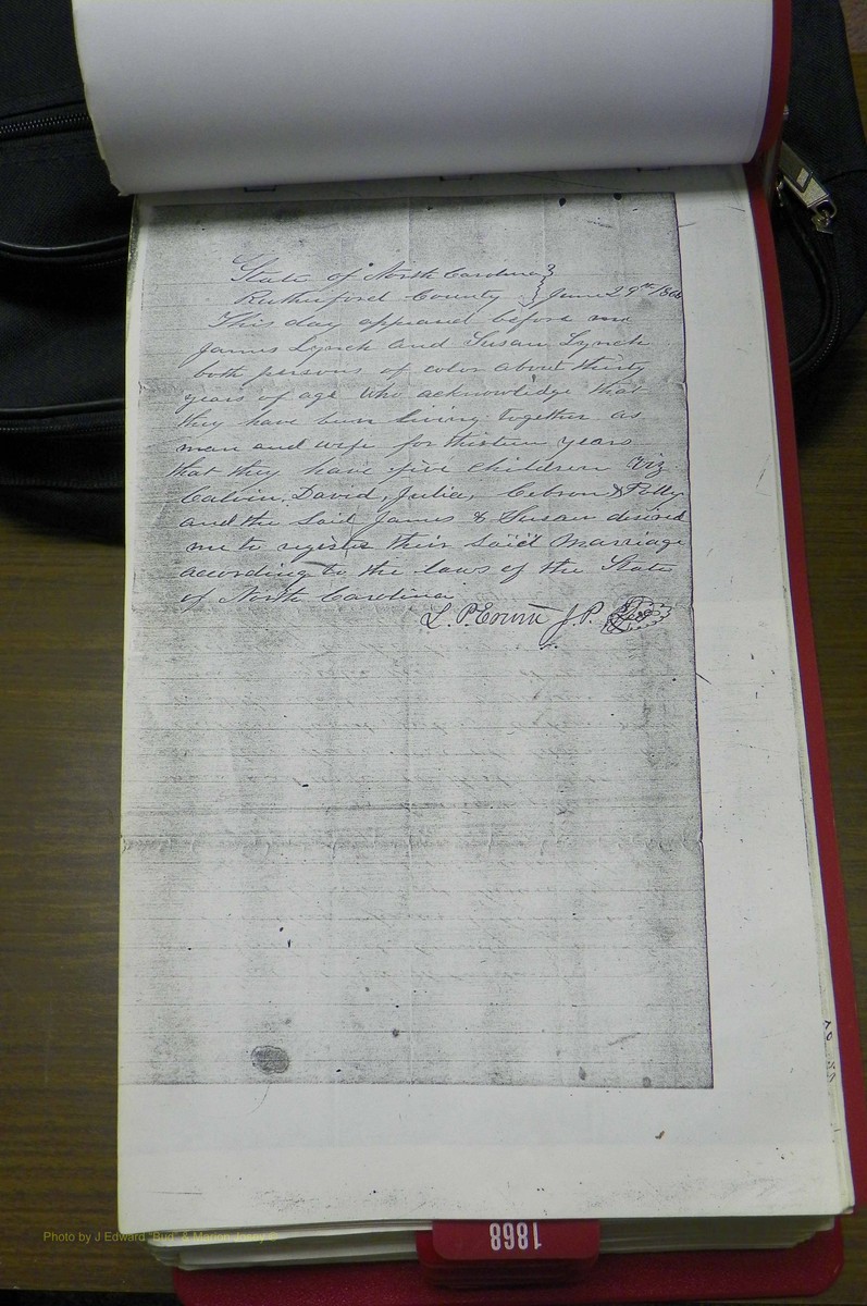 Rutherford Co, NC, Marriages 1865 - 1867 (105).JPG