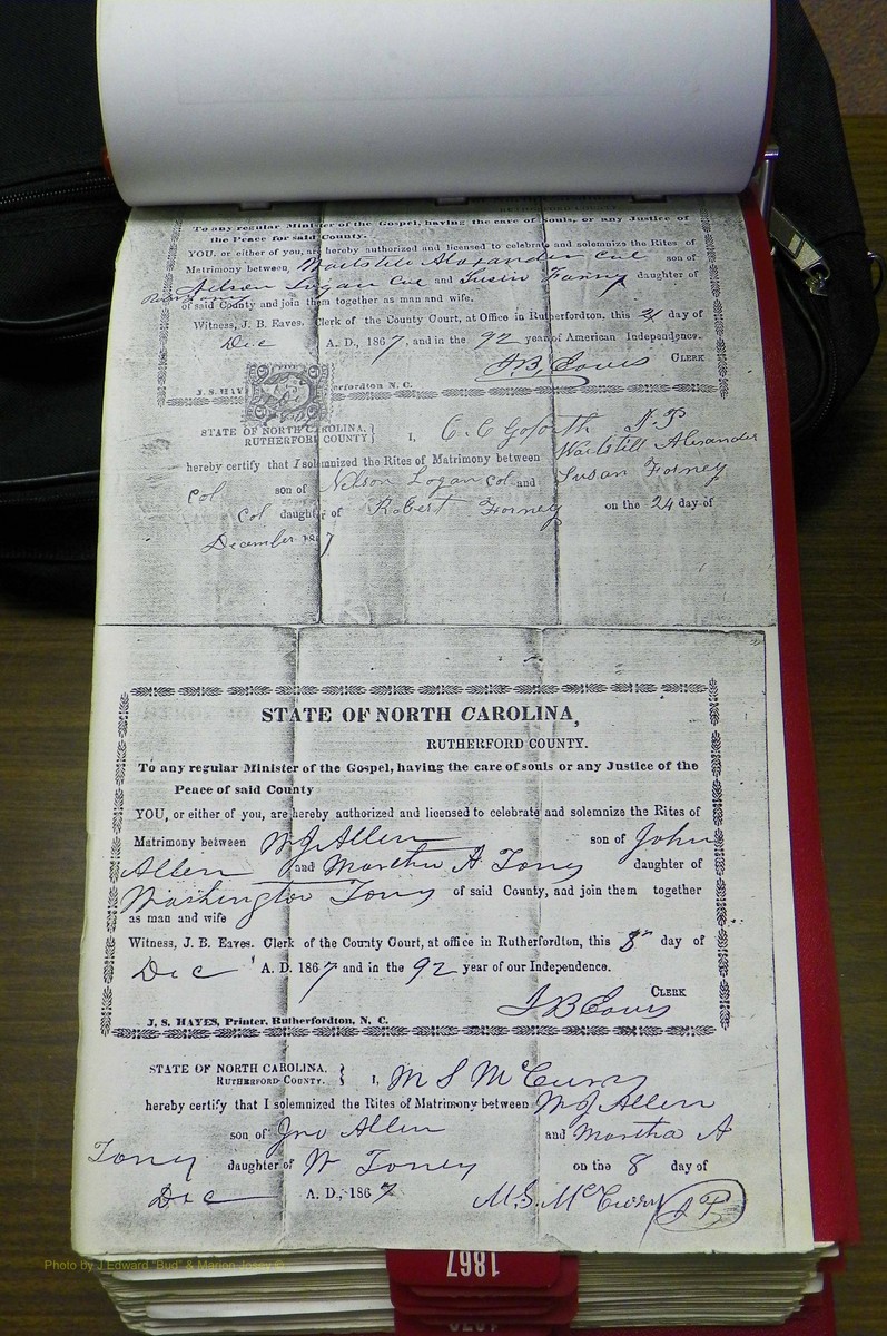 Rutherford Co, NC, Marriages 1865 - 1867 (80).JPG