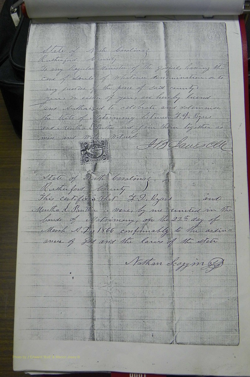 Rutherford Co, NC, Marriages 1865 - 1867 (9).JPG