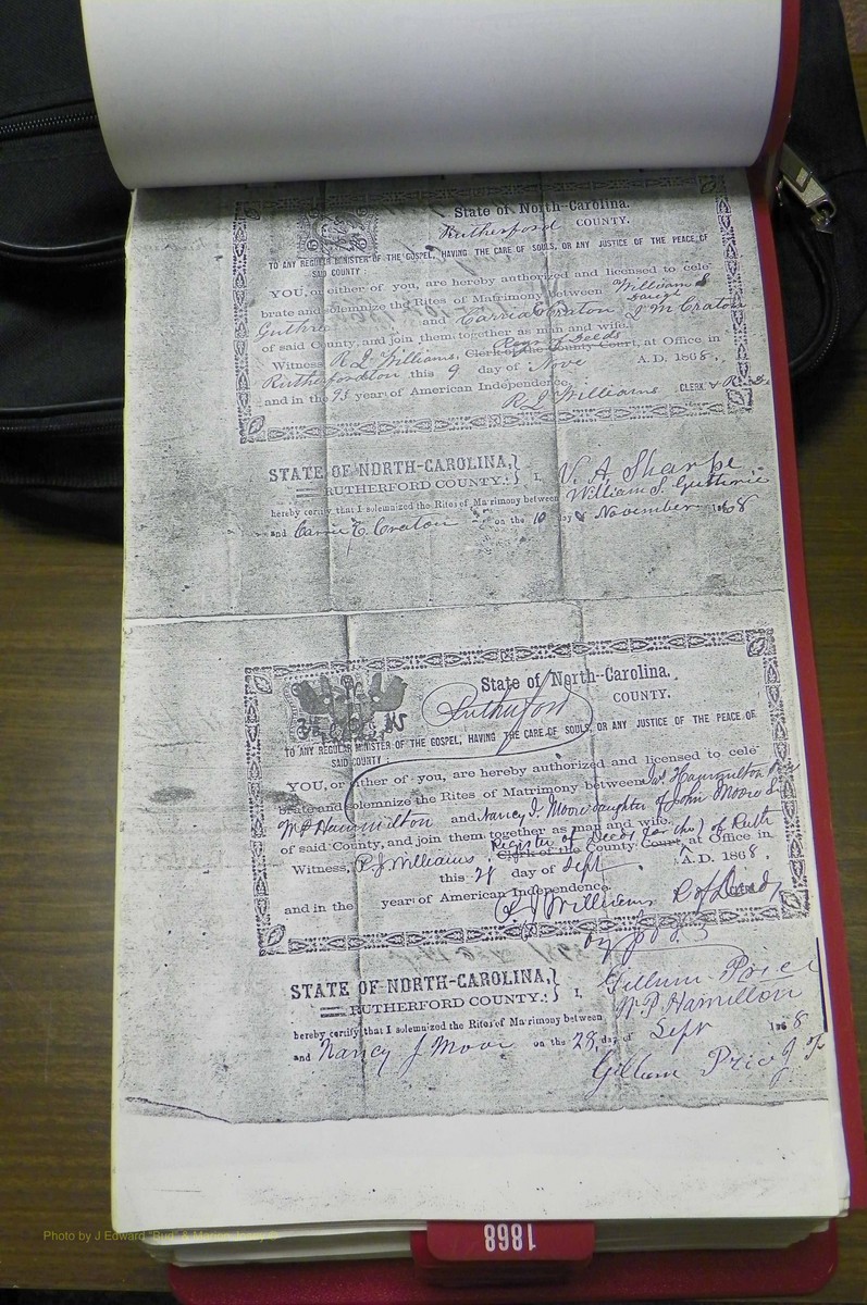 Rutherford Co, NC, Marriages 1865 - 1867 (97).JPG
