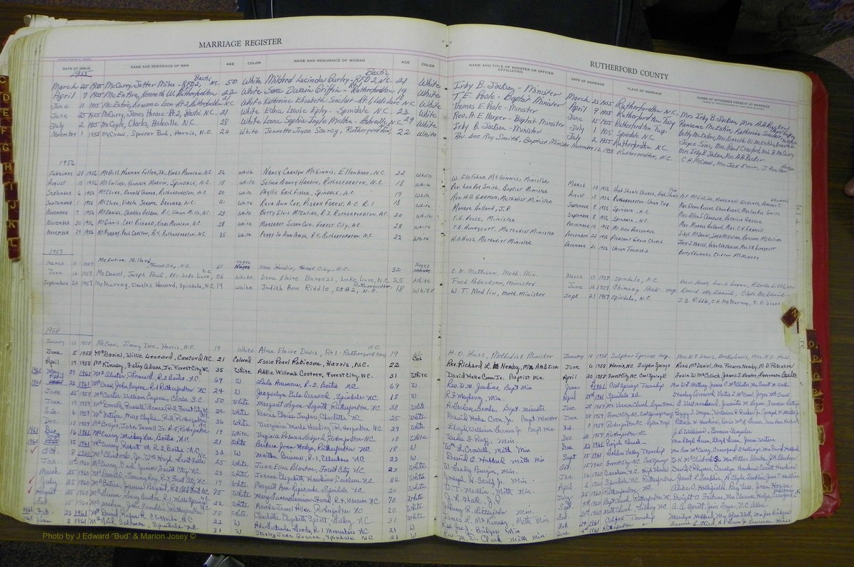 Rutherford Co, NC, Marriages 1925 - 1961 (120).JPG