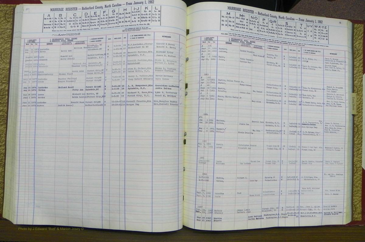Rutherford Co, NC, Marriages 1962 - 1975, A - Z (85).JPG