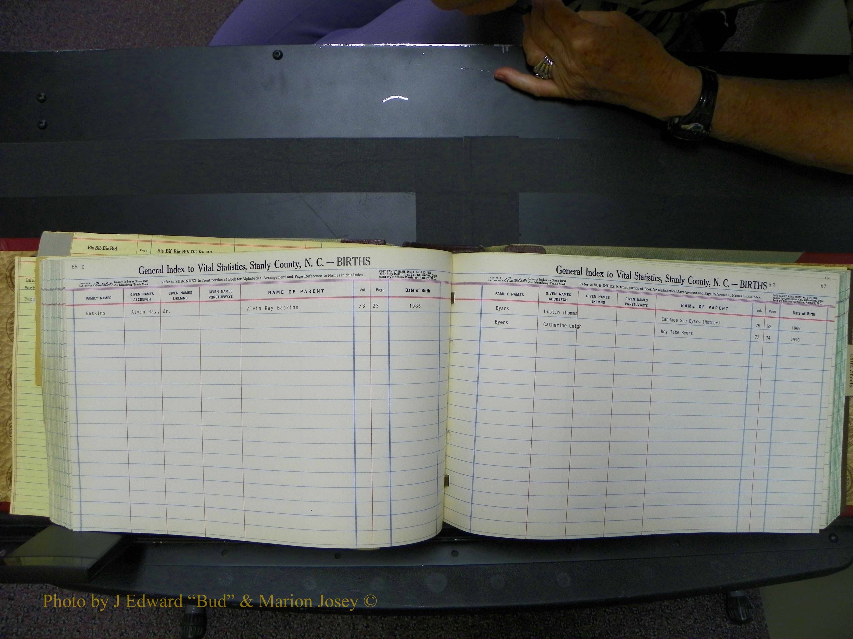 Stanley Co, NC Births, B2, 1970-1994 (88).JPG