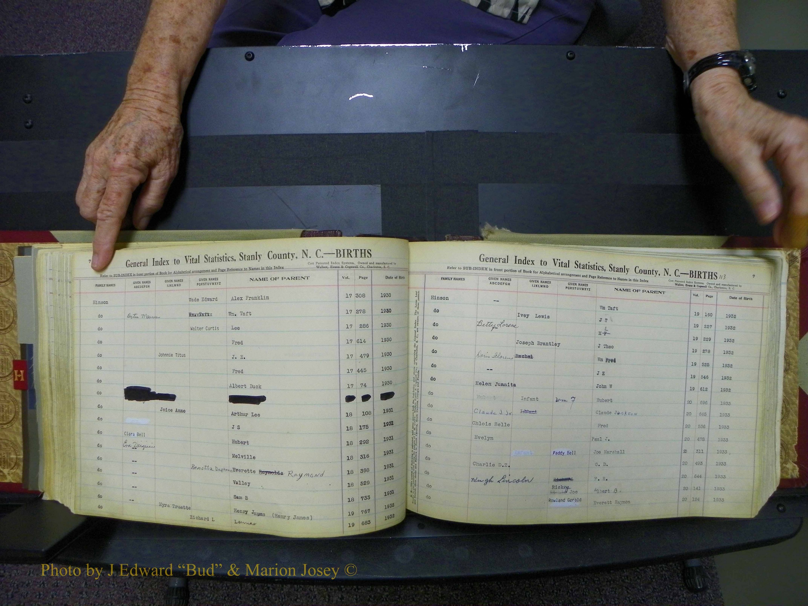 Stanley Co, NC Births, H1, 1913-1971 (122).JPG