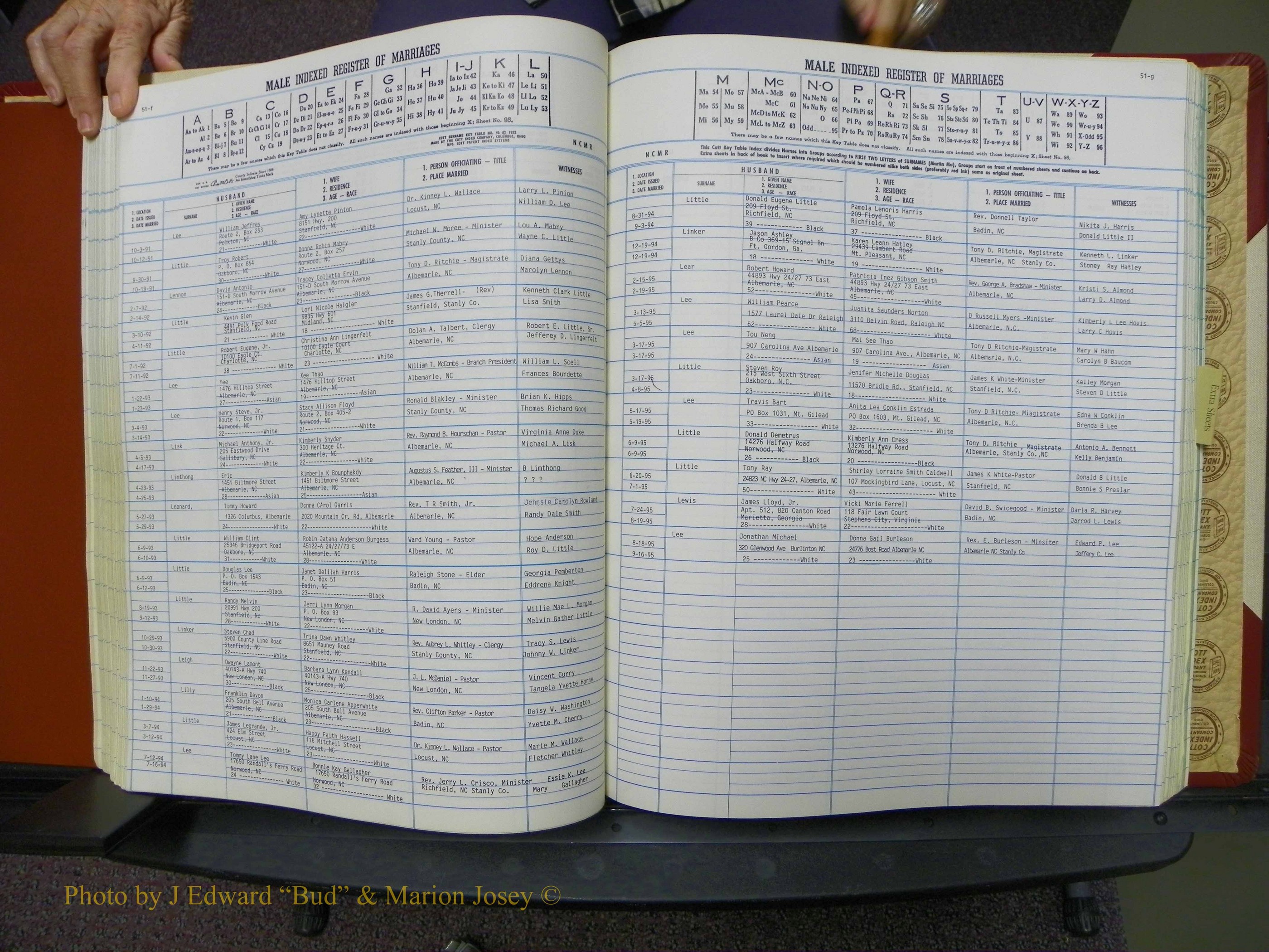 Stanley Co, NC Marriages, Male Index, A-Z, 1979-1994 (112).JPG