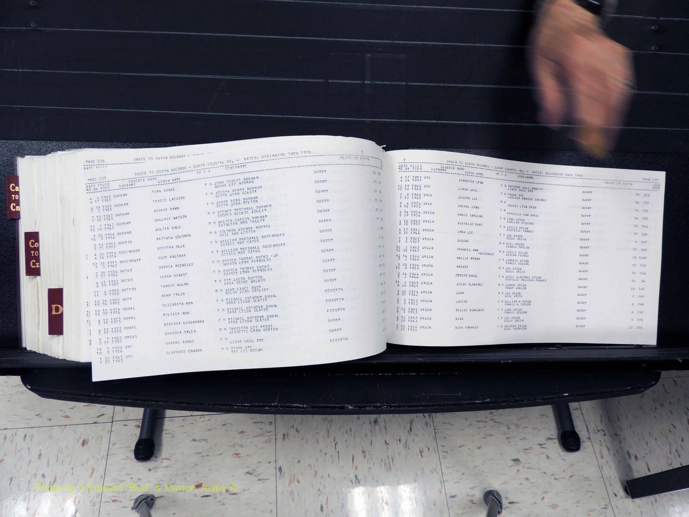 Surry Co, NC, Births, C-D, 1913-1998 (504).JPG