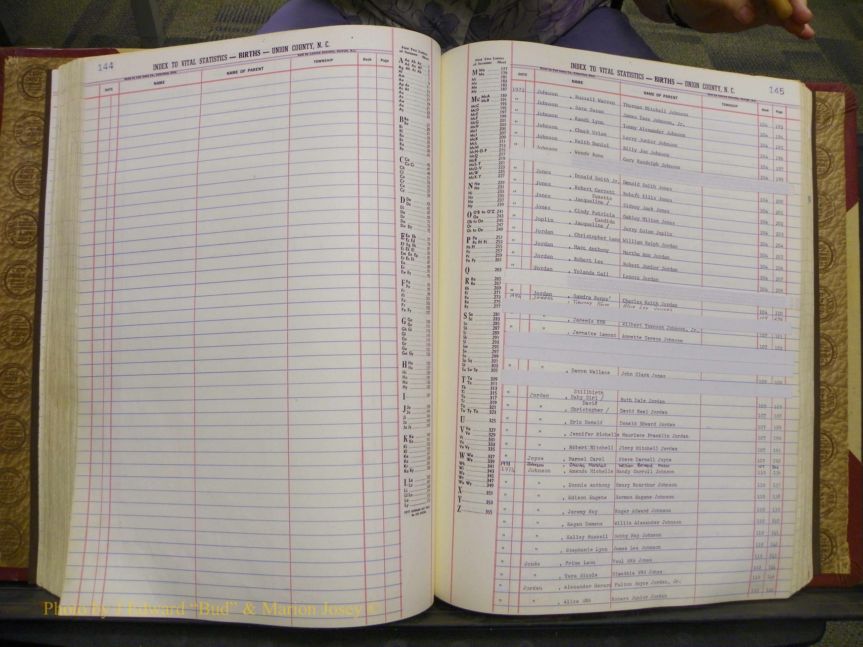 Union Co, NC Births, A-S, 1972-1990 (131).JPG