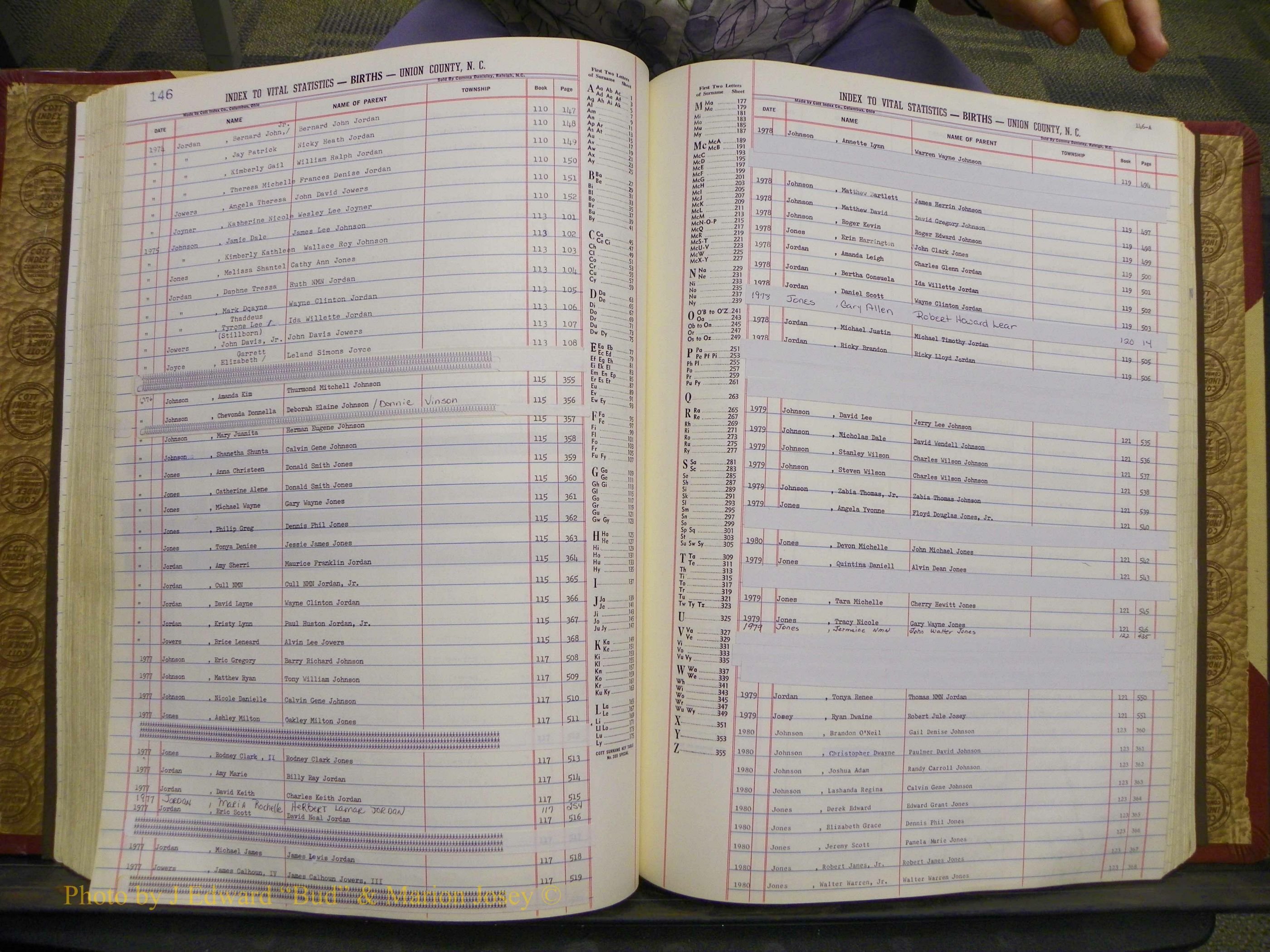 Union Co, NC Births, A-S, 1972-1990 (132).JPG