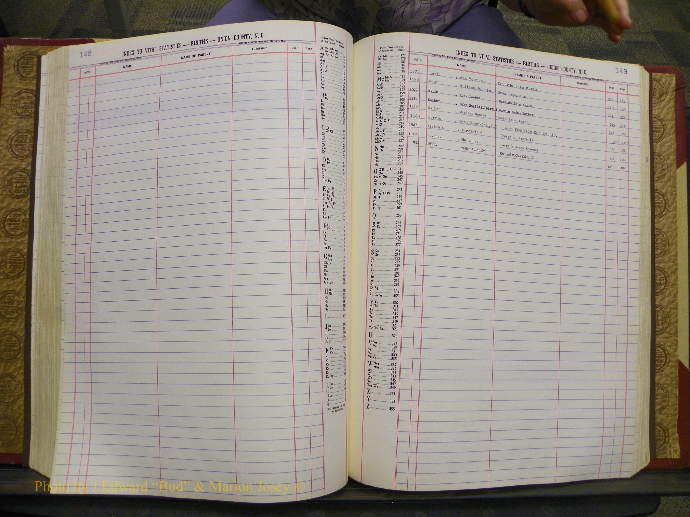 Union Co, NC Births, A-S, 1972-1990 (136).JPG