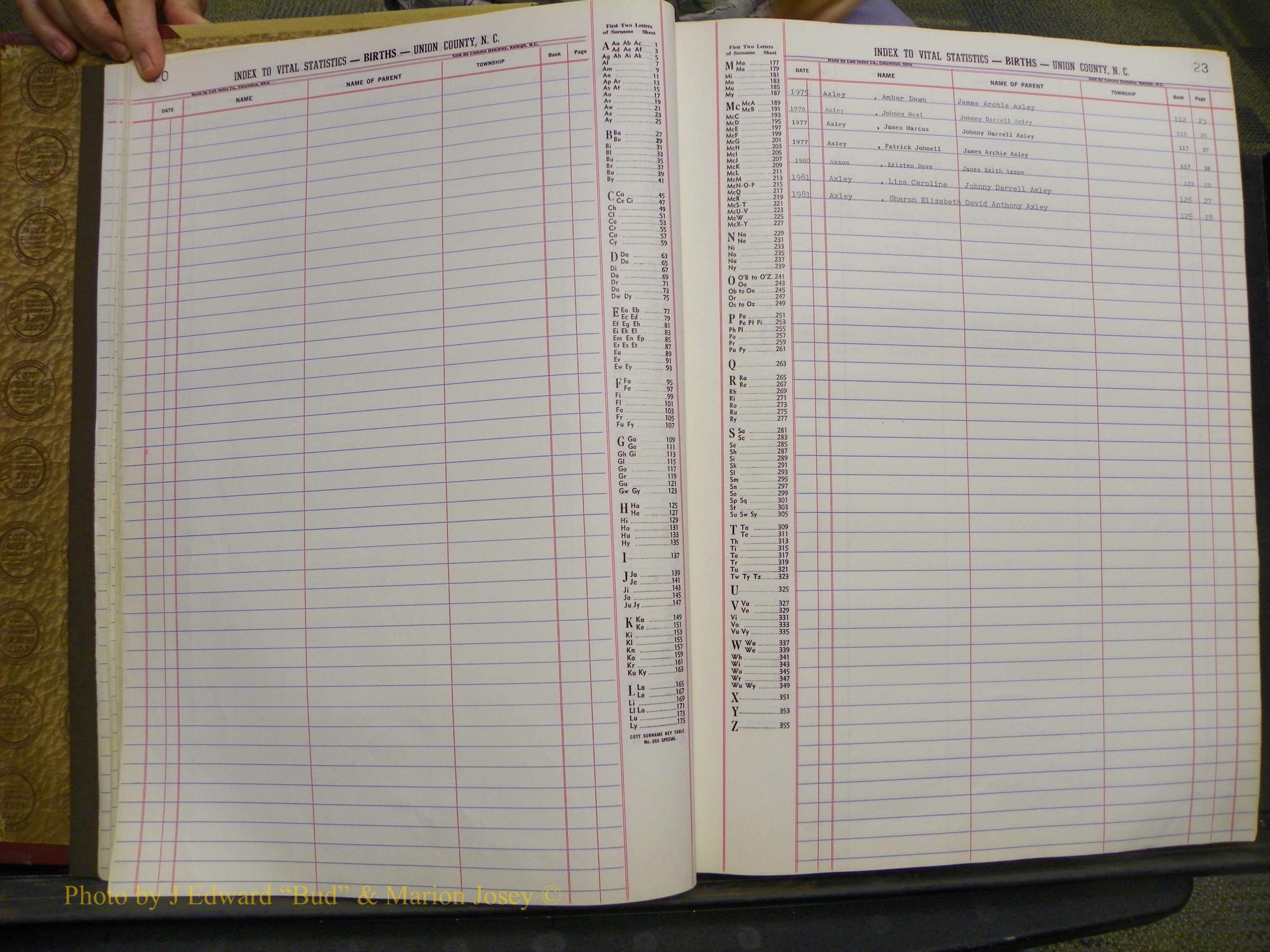 Union Co, NC Births, A-S, 1972-1990 (14).JPG