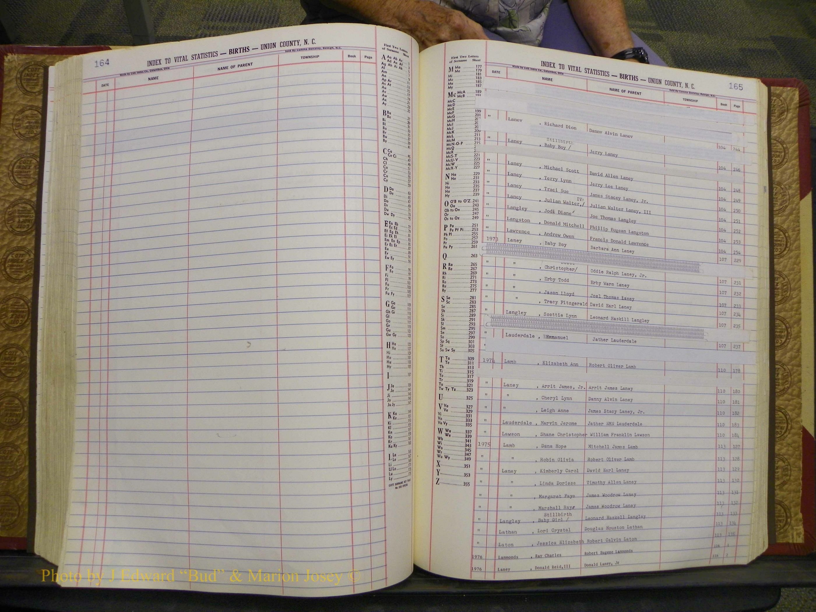Union Co, NC Births, A-S, 1972-1990 (146).JPG