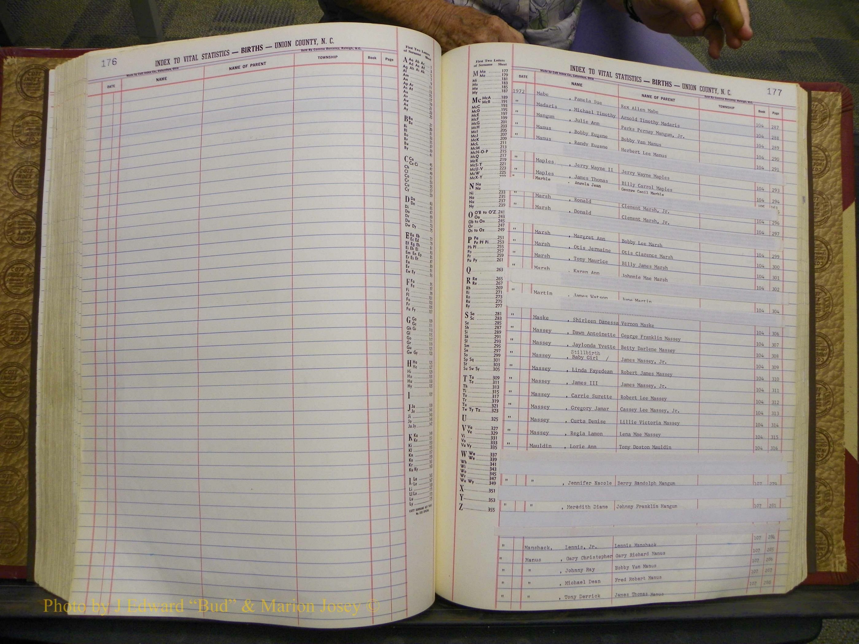 Union Co, NC Births, A-S, 1972-1990 (157).JPG