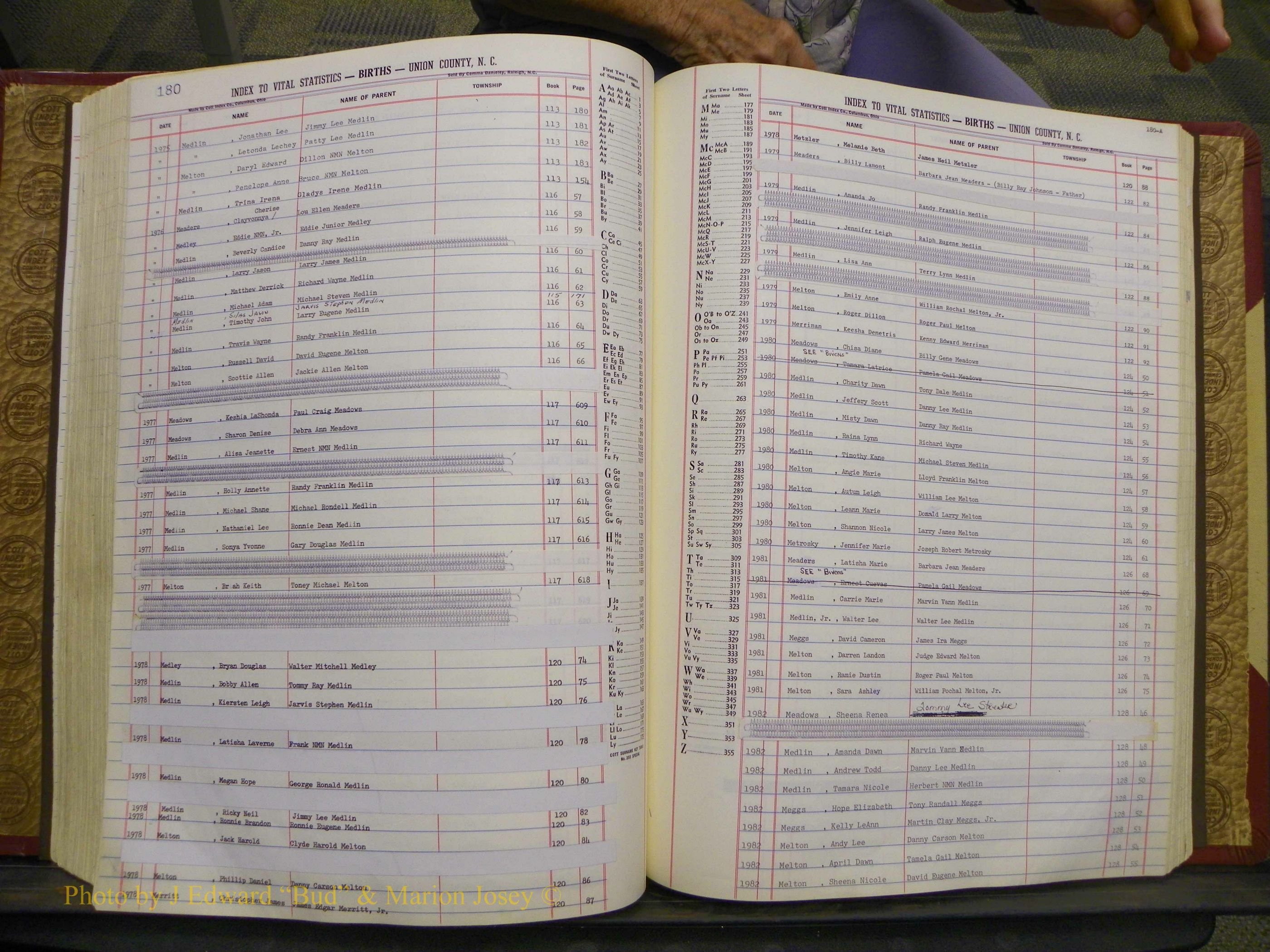 Union Co, NC Births, A-S, 1972-1990 (163).JPG