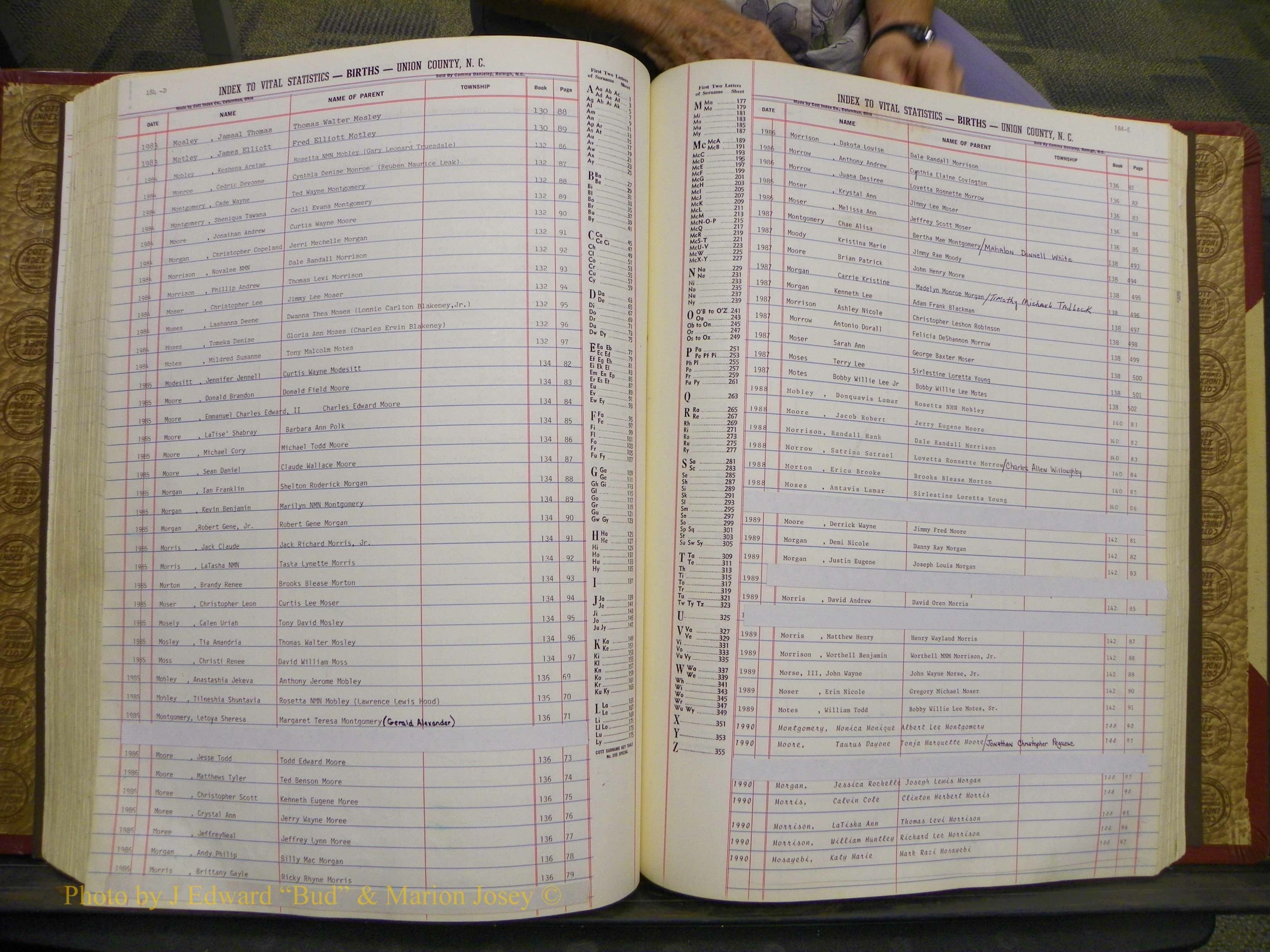 Union Co, NC Births, A-S, 1972-1990 (173).JPG