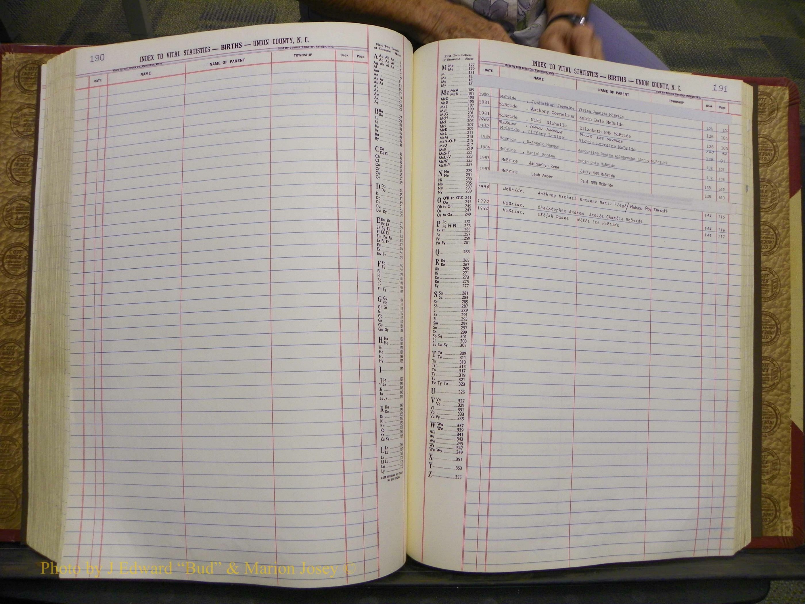 Union Co, NC Births, A-S, 1972-1990 (178).JPG