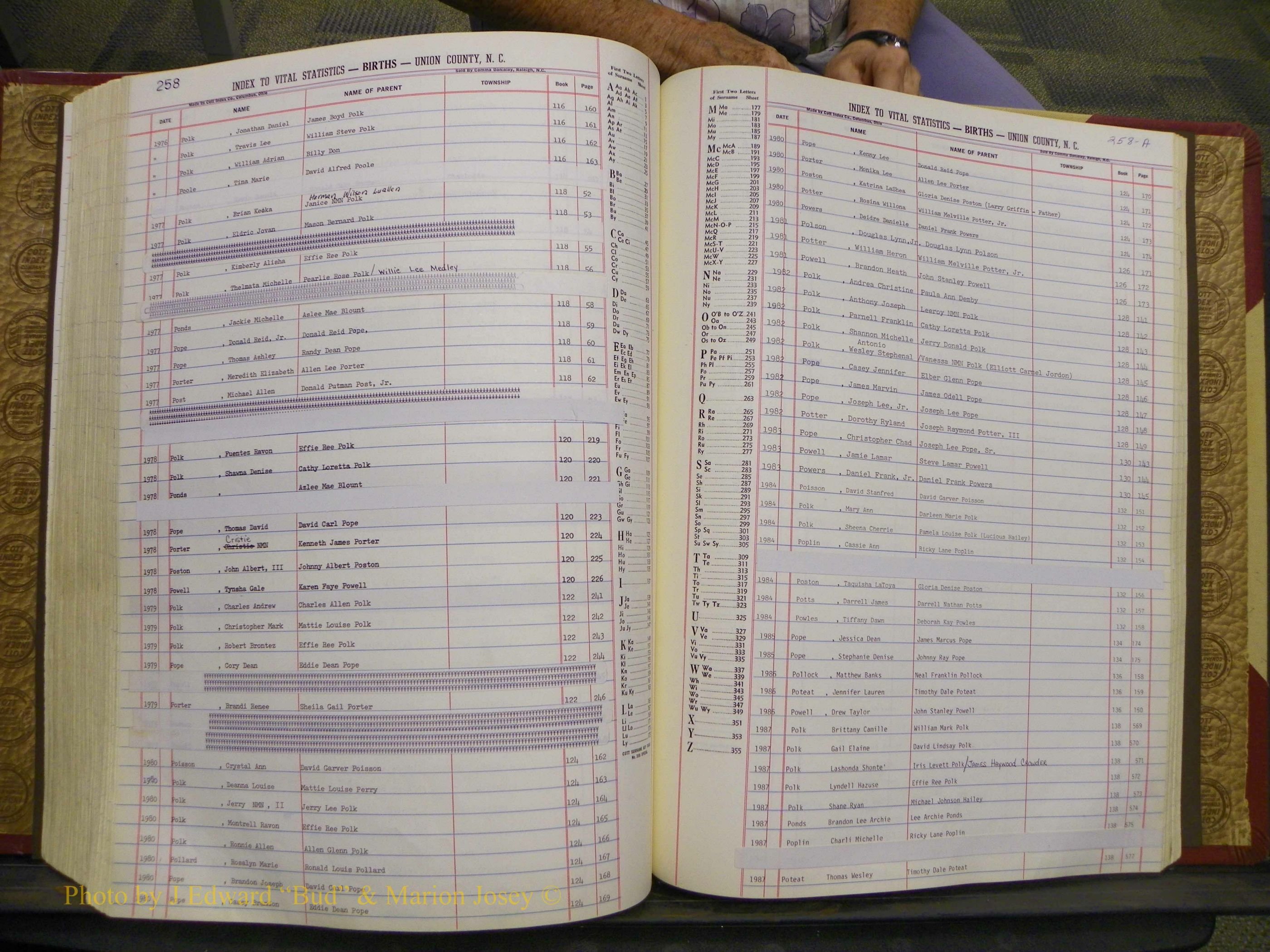 Union Co, NC Births, A-S, 1972-1990 (214).JPG